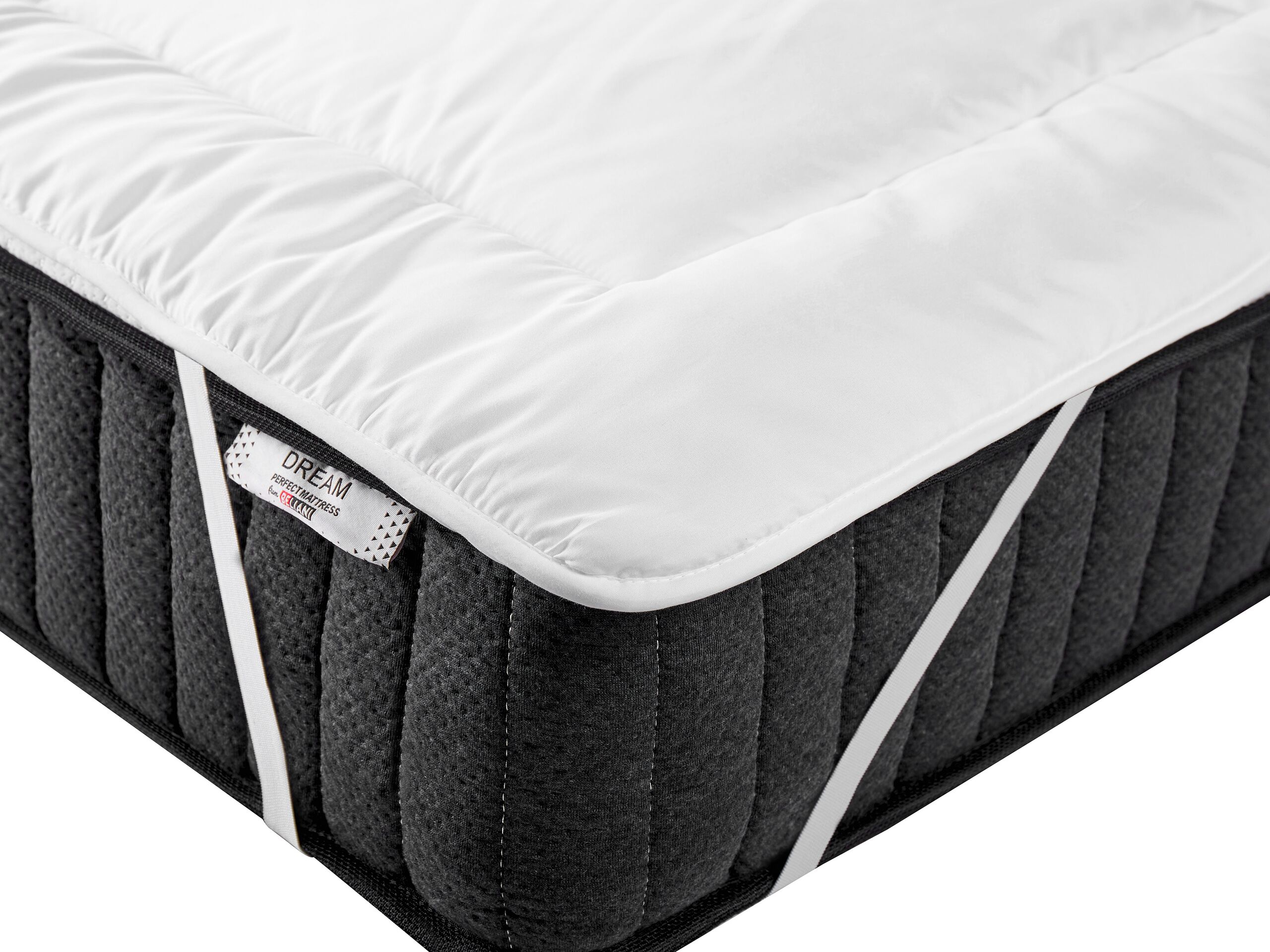 Microfibre Double Mattress Protector 140 x 200 cm AIZKORRI - Gemini Interiors