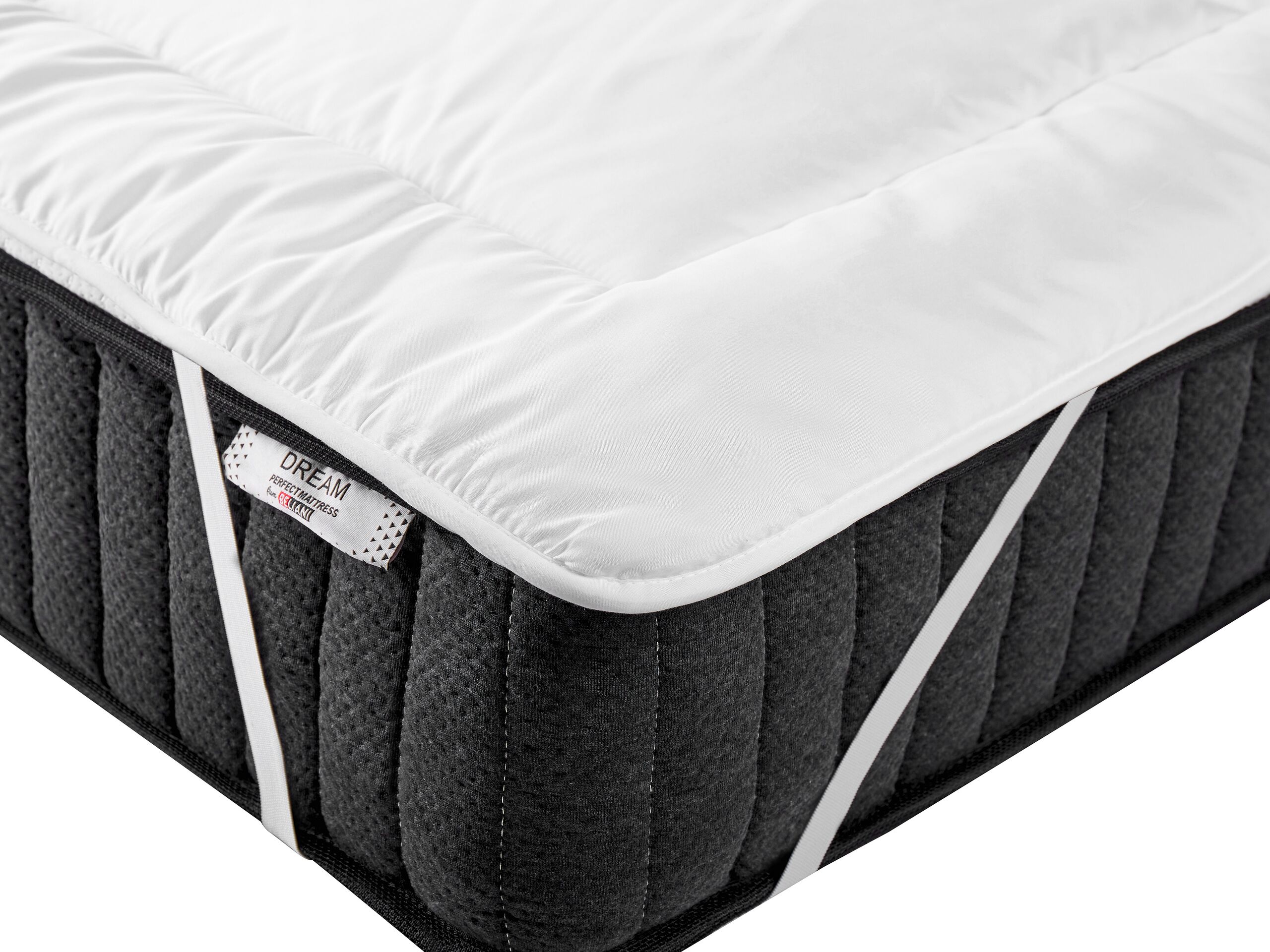 Microfibre Super King Size Mattress Protector 180 x 200 cm AIZKORRI - Gemini Interiors