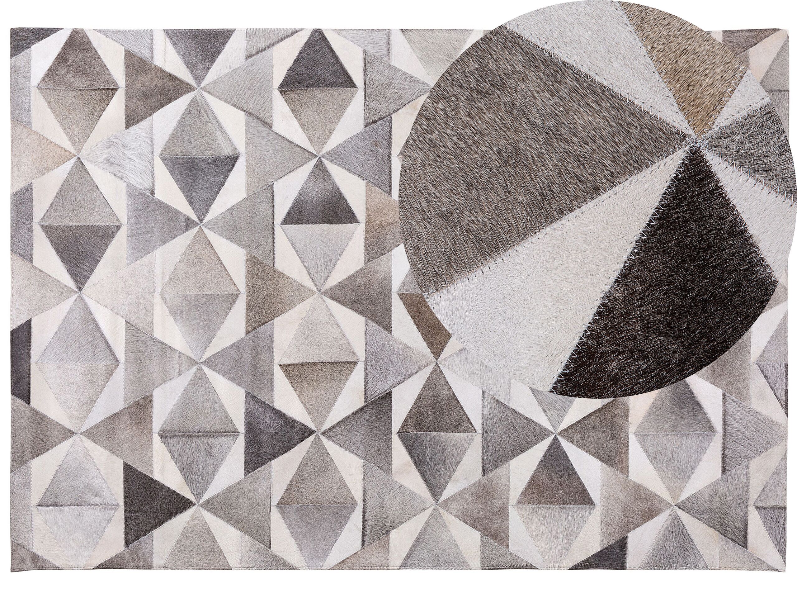 Cowhide Area Rug 160x230cm Grey - Gemini Interiors
