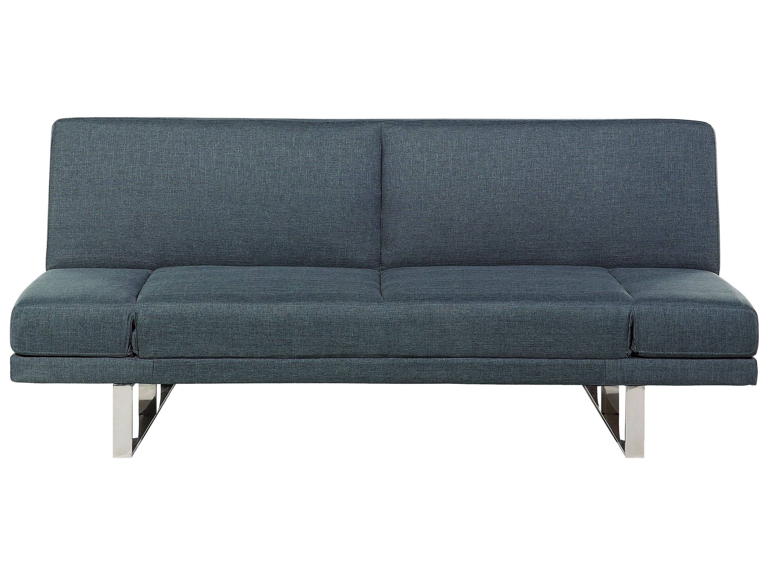 Fabric Sofa Bed Dark Blue YORK - Gemini Interiors