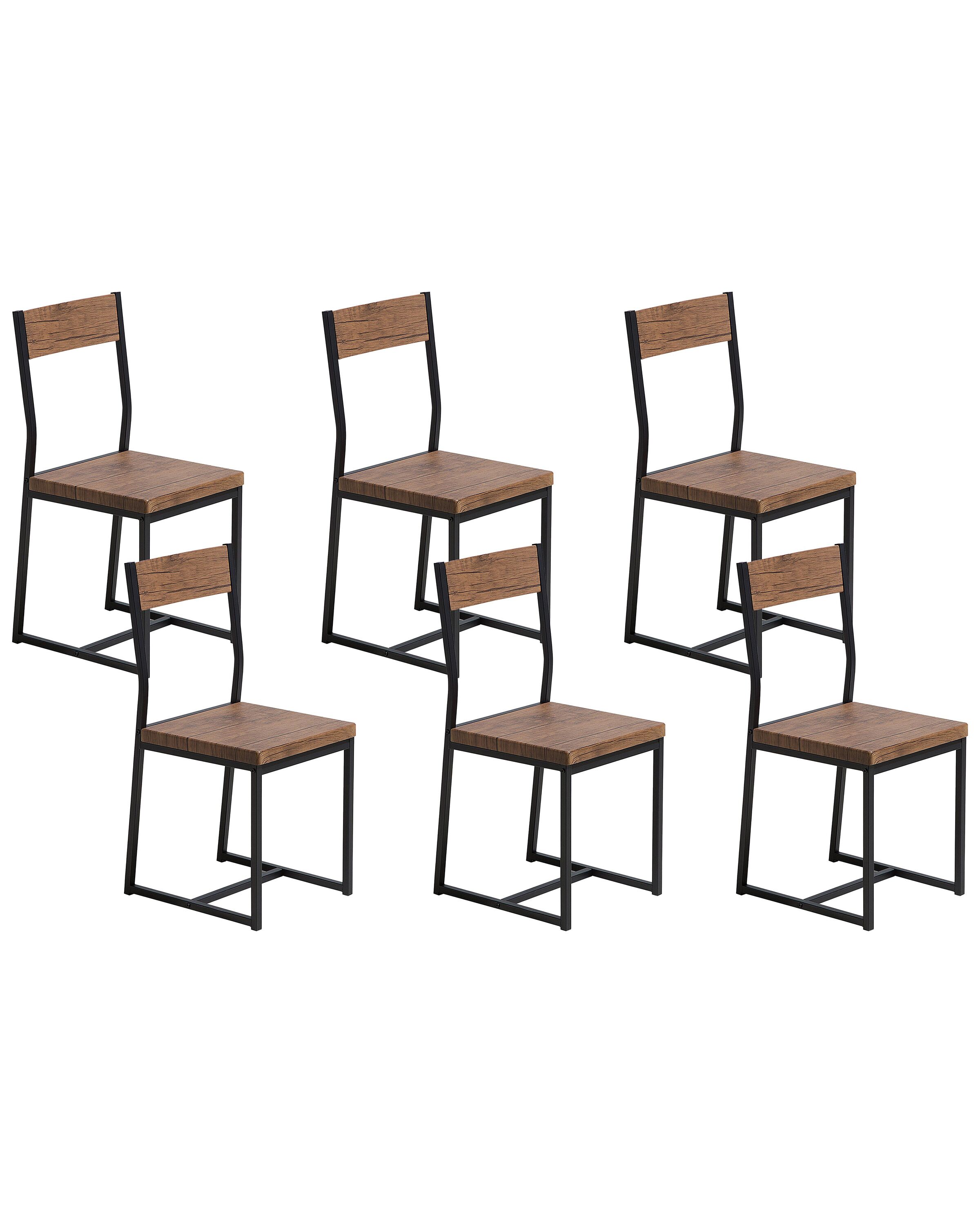Set of 6 Dining Chairs LAREDO - Gemini Interiors
