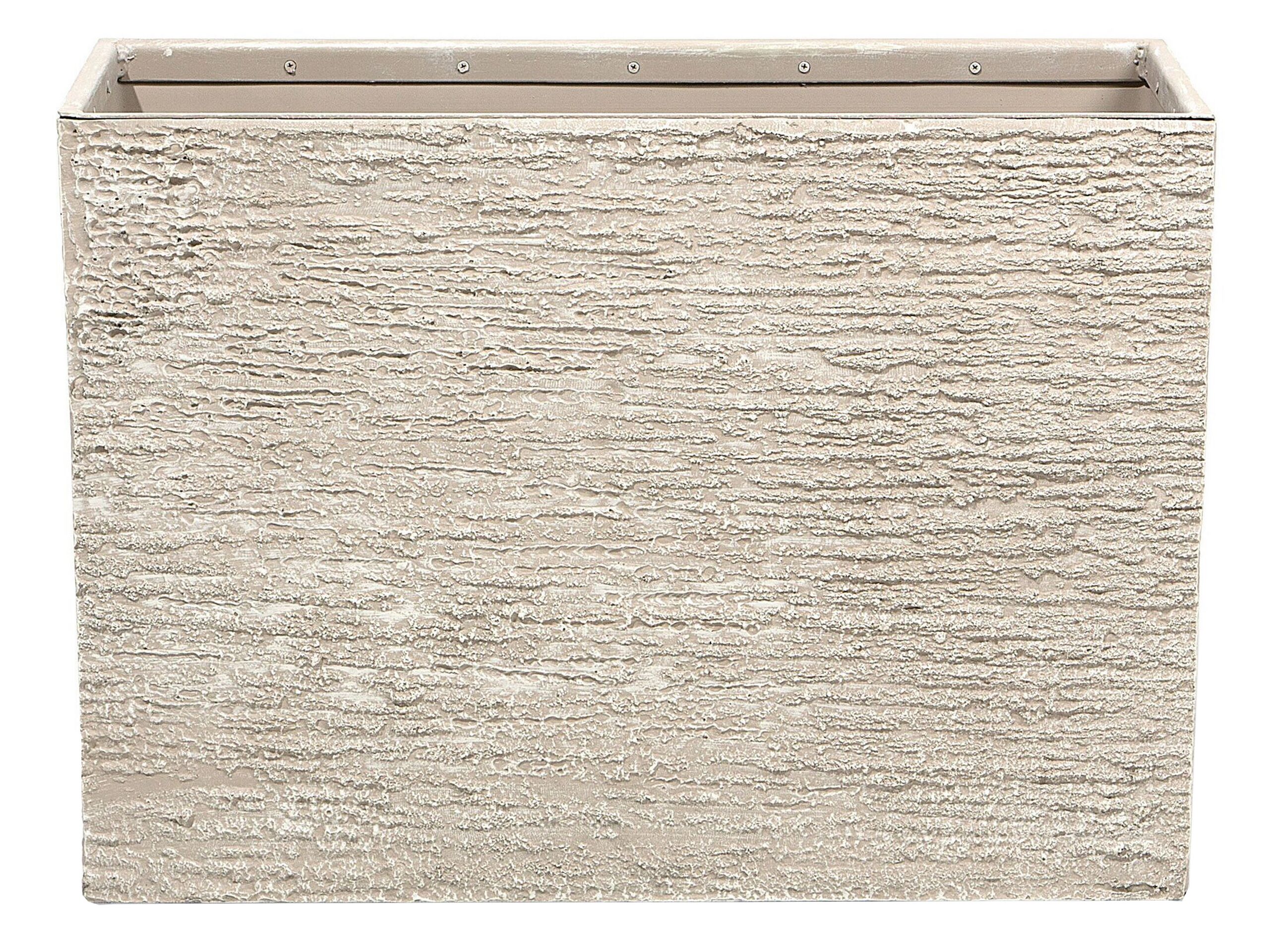 Rectangular Plant Pot 29 x 70 x 50 cm Beige EDESSA - Gemini Interiors
