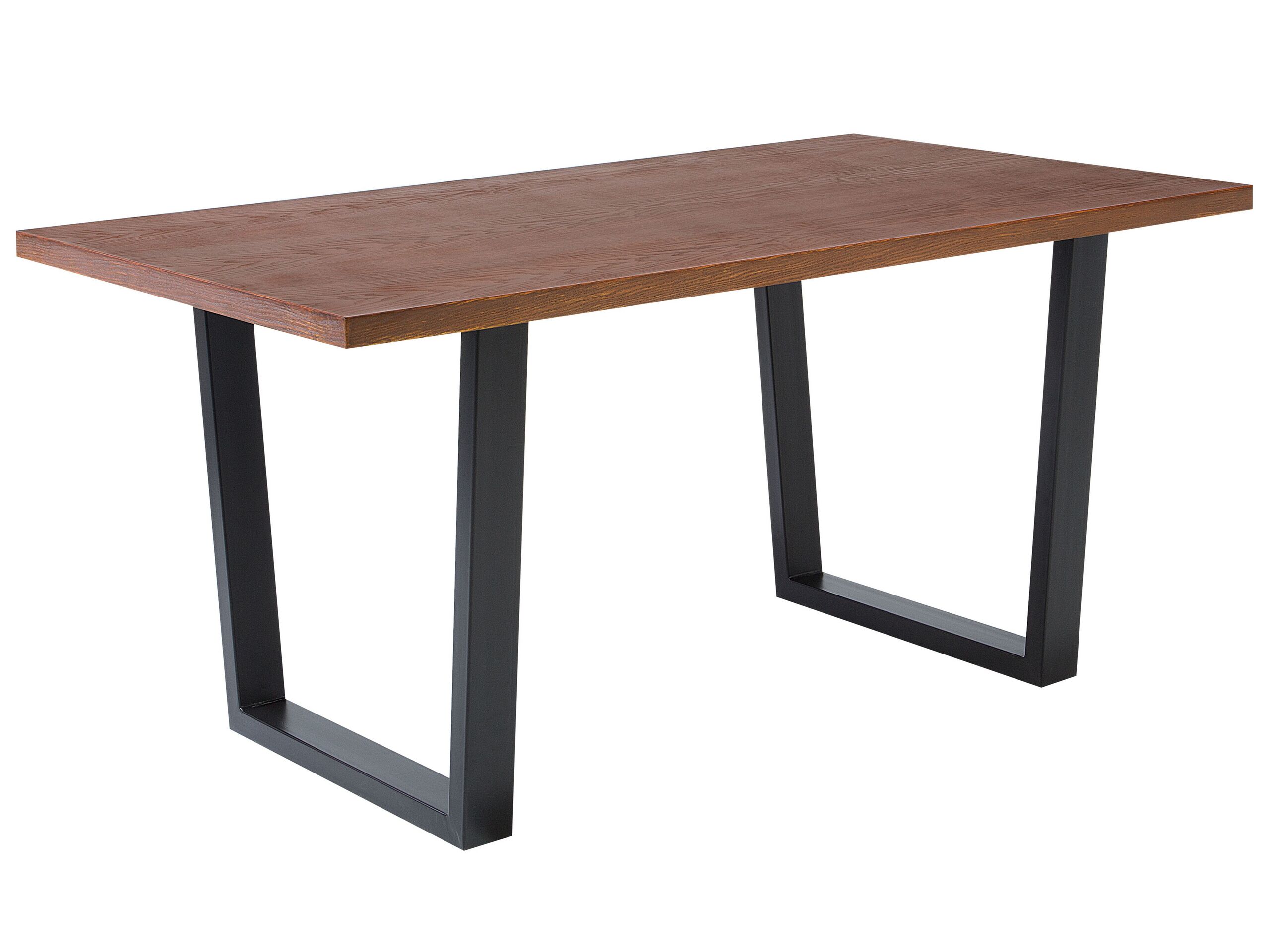 Dining Table 160 x 90 cm Dark Wood AUSTIN - Gemini Interiors