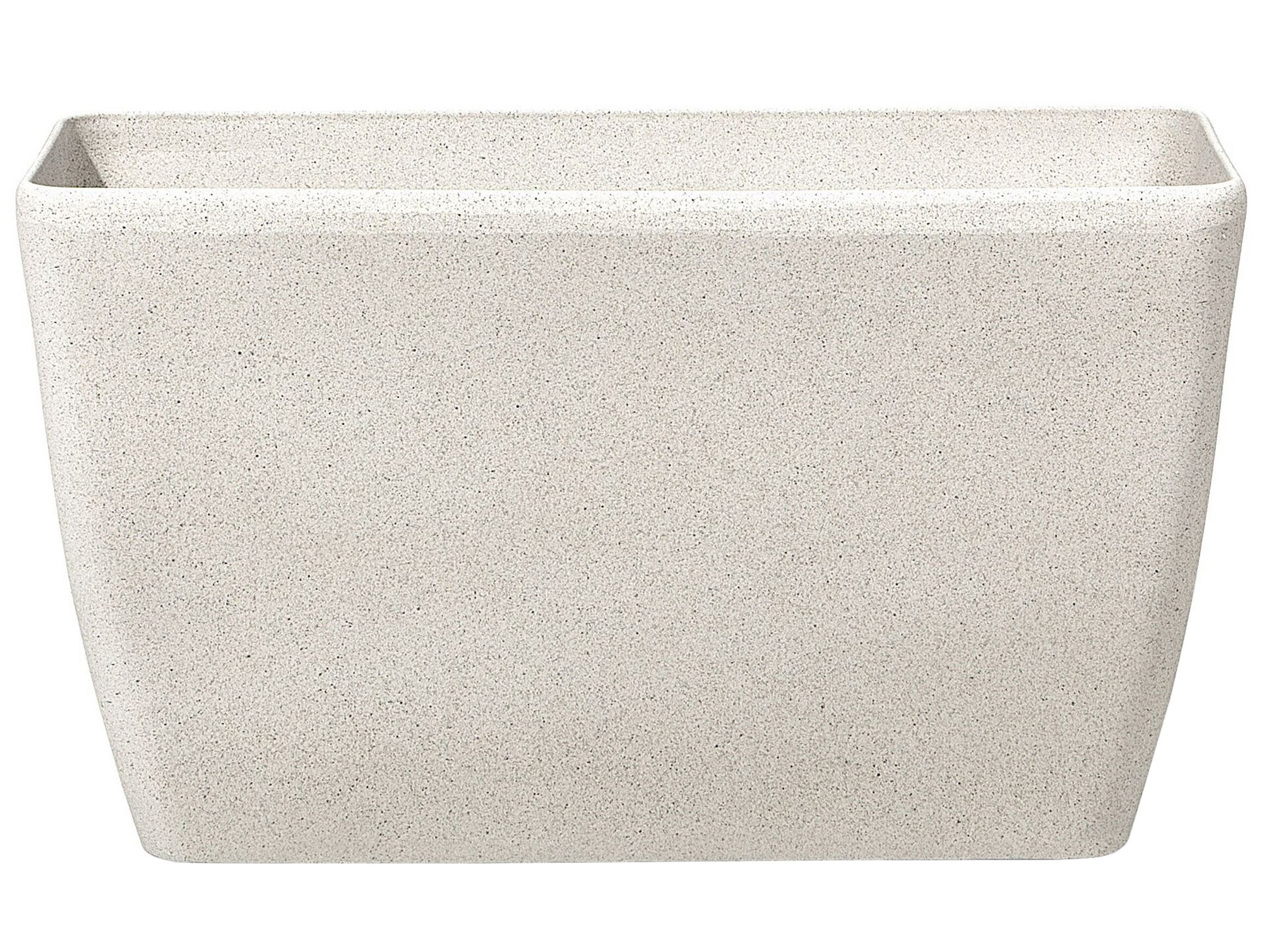 Flower Pot Stone Beige 74 x 32 x 45 cm BARIS - Gemini Interiors