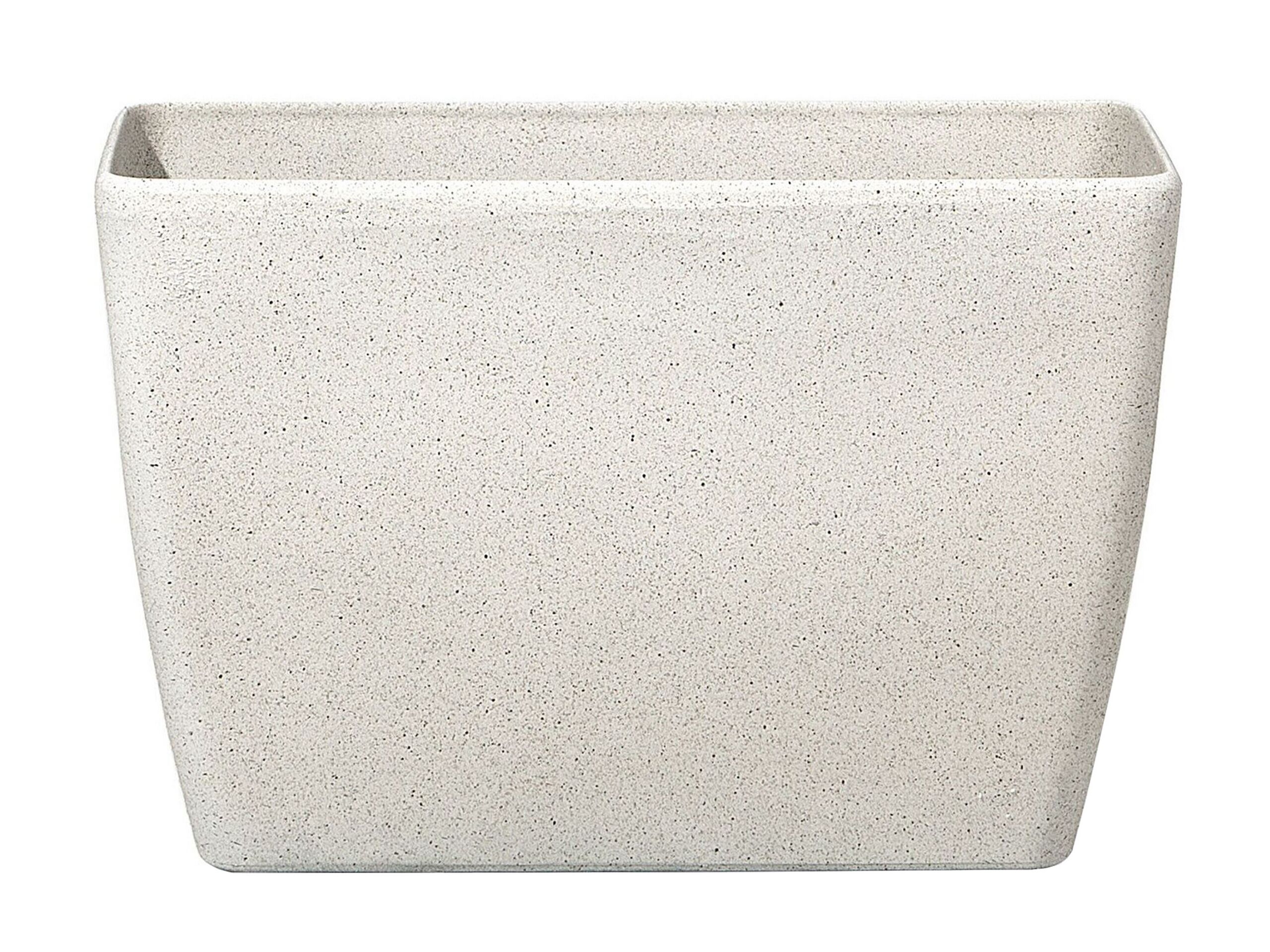 Flower Pot Stone Beige 60 x 27 x 41 cm BARIS - Gemini Interiors