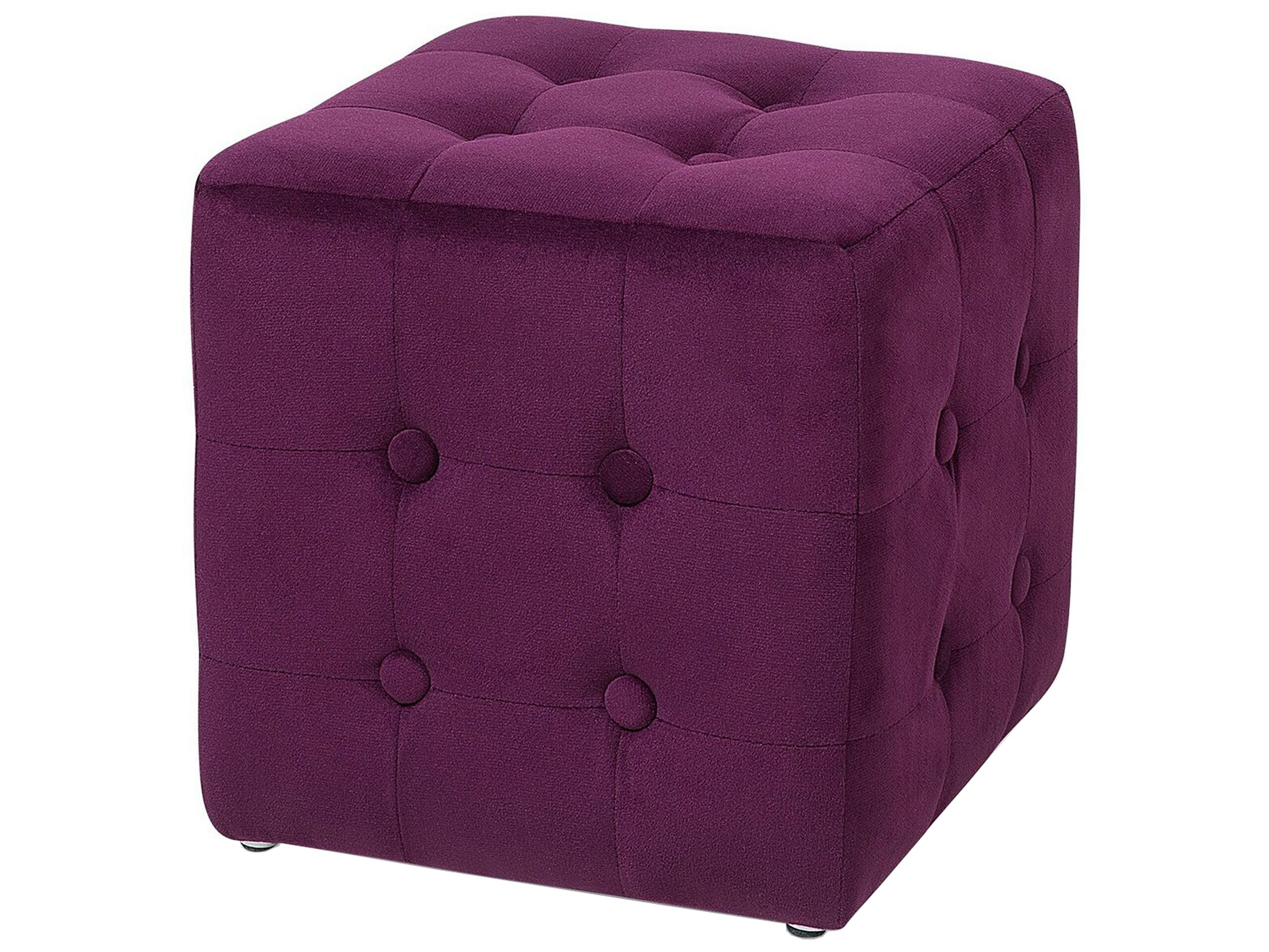 Pouffe Dark Purple WISCONSIN - Gemini Interiors