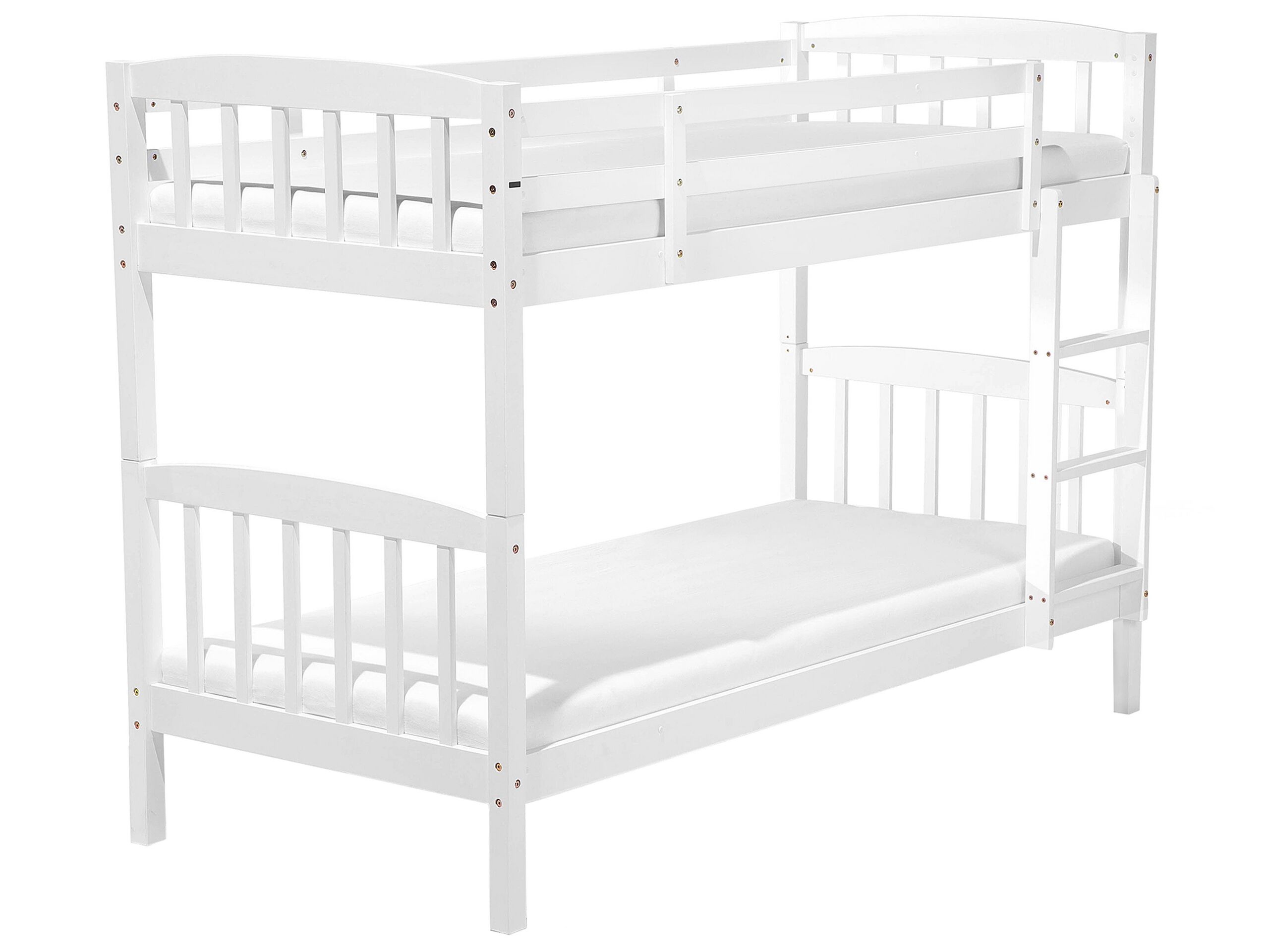 Wooden EU Single Size Bunk Bed White REVIN - Gemini Interiors