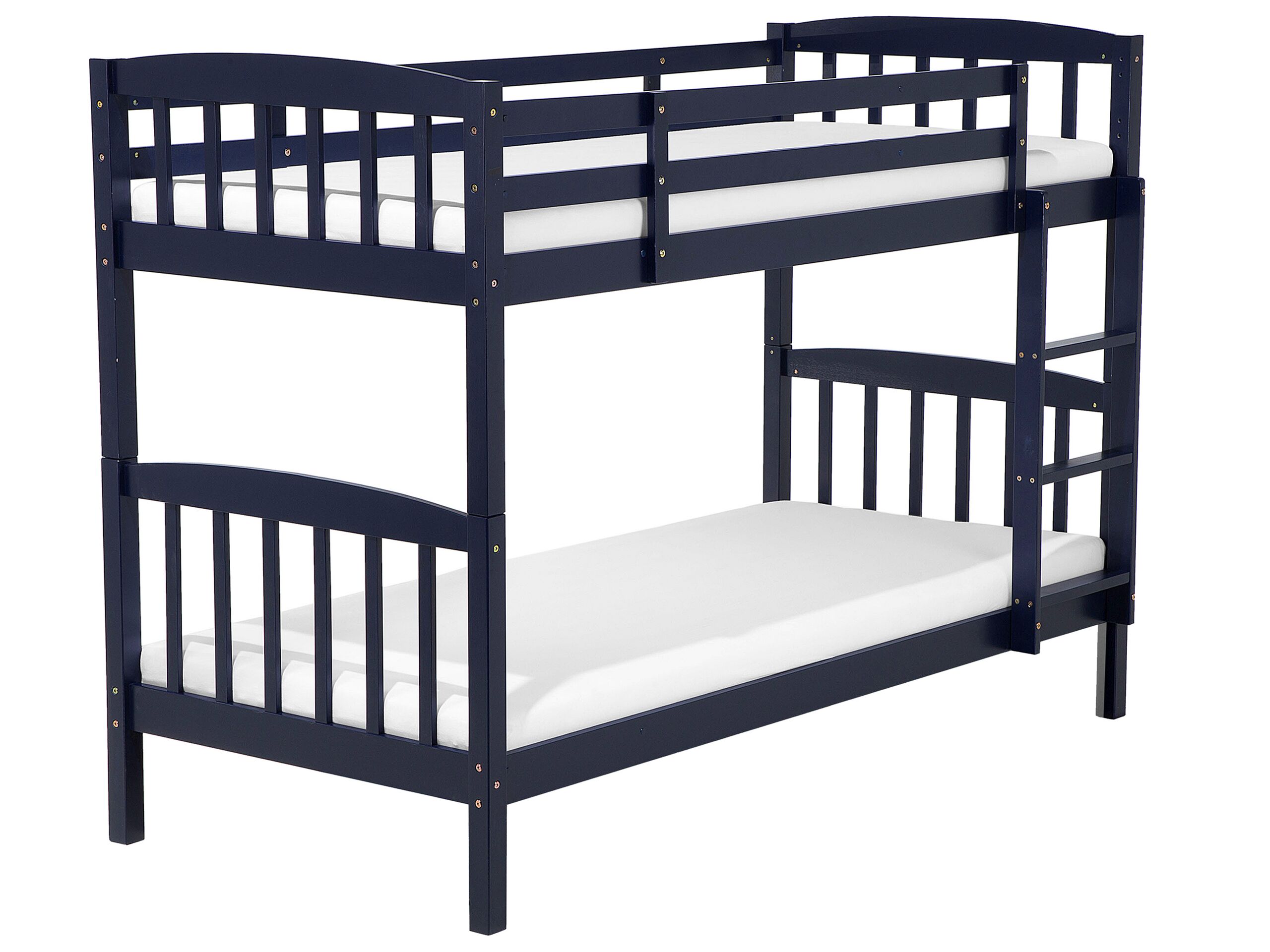 Wooden EU Single Size Bunk Bed Dark Blue REVIN - Gemini Interiors