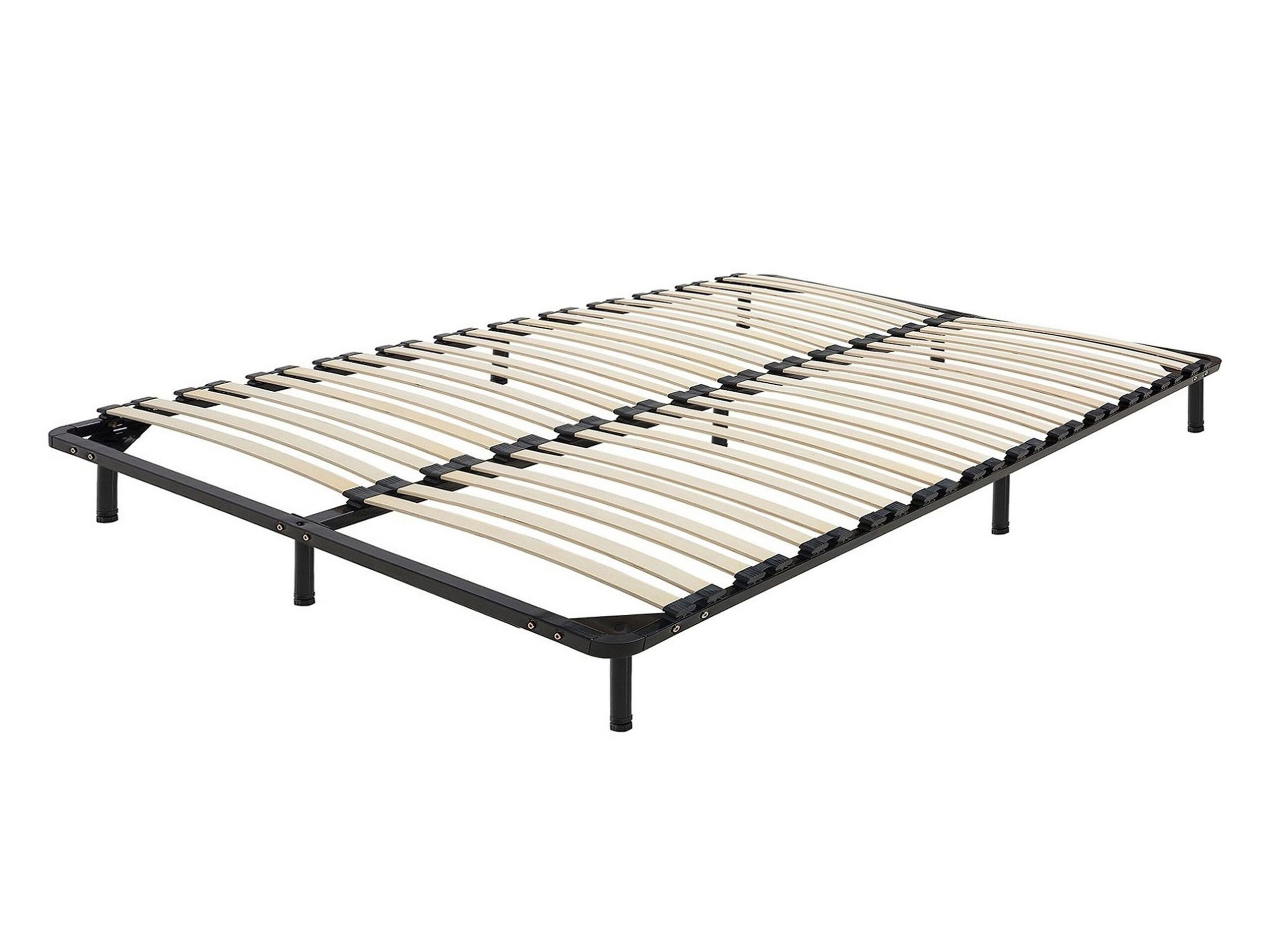 Double Freestanding Slatted Bed Base COMBOURG - Gemini Interiors