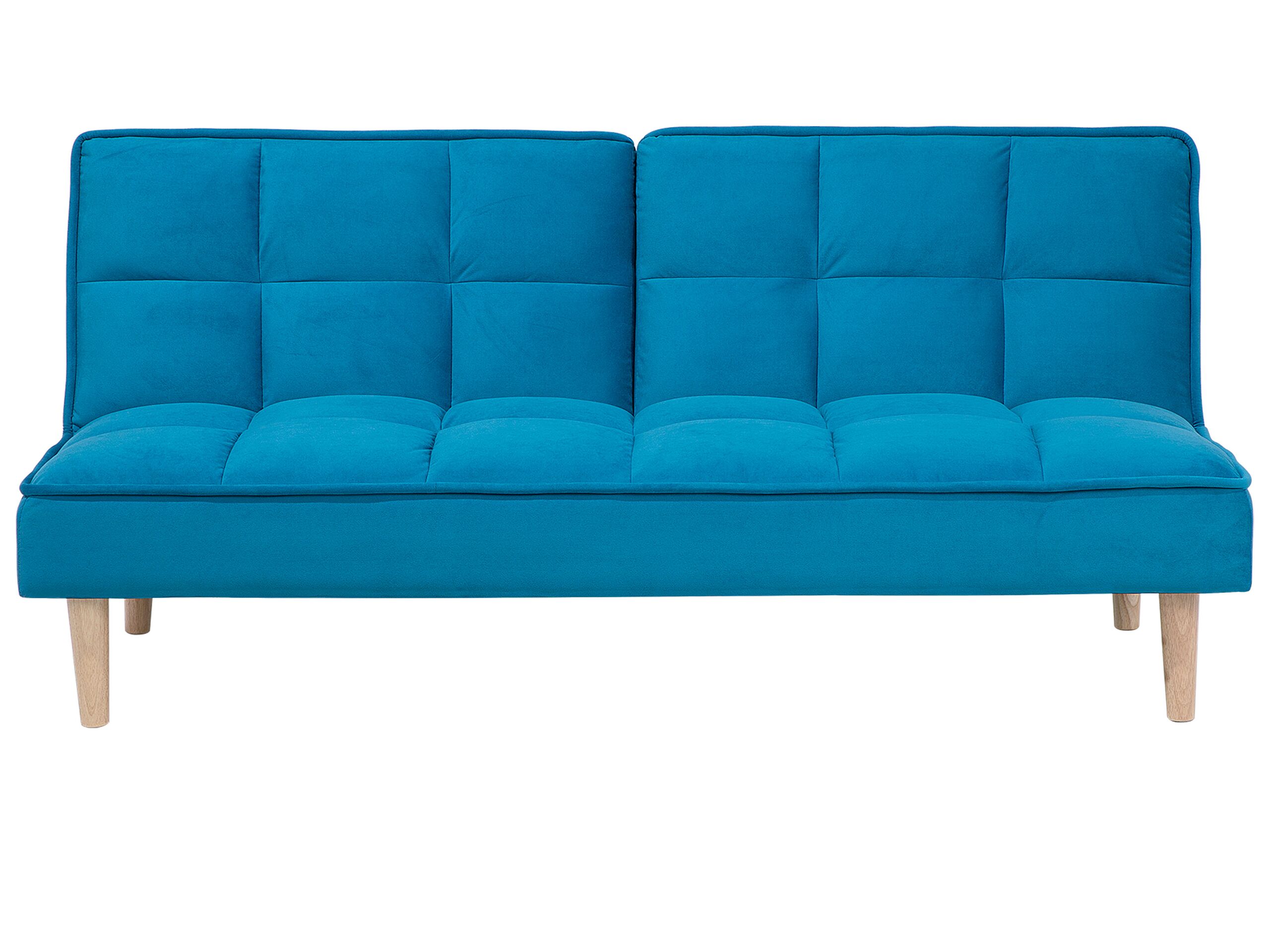 Fabric Sofa Bed Blue SILJAN - Gemini Interiors