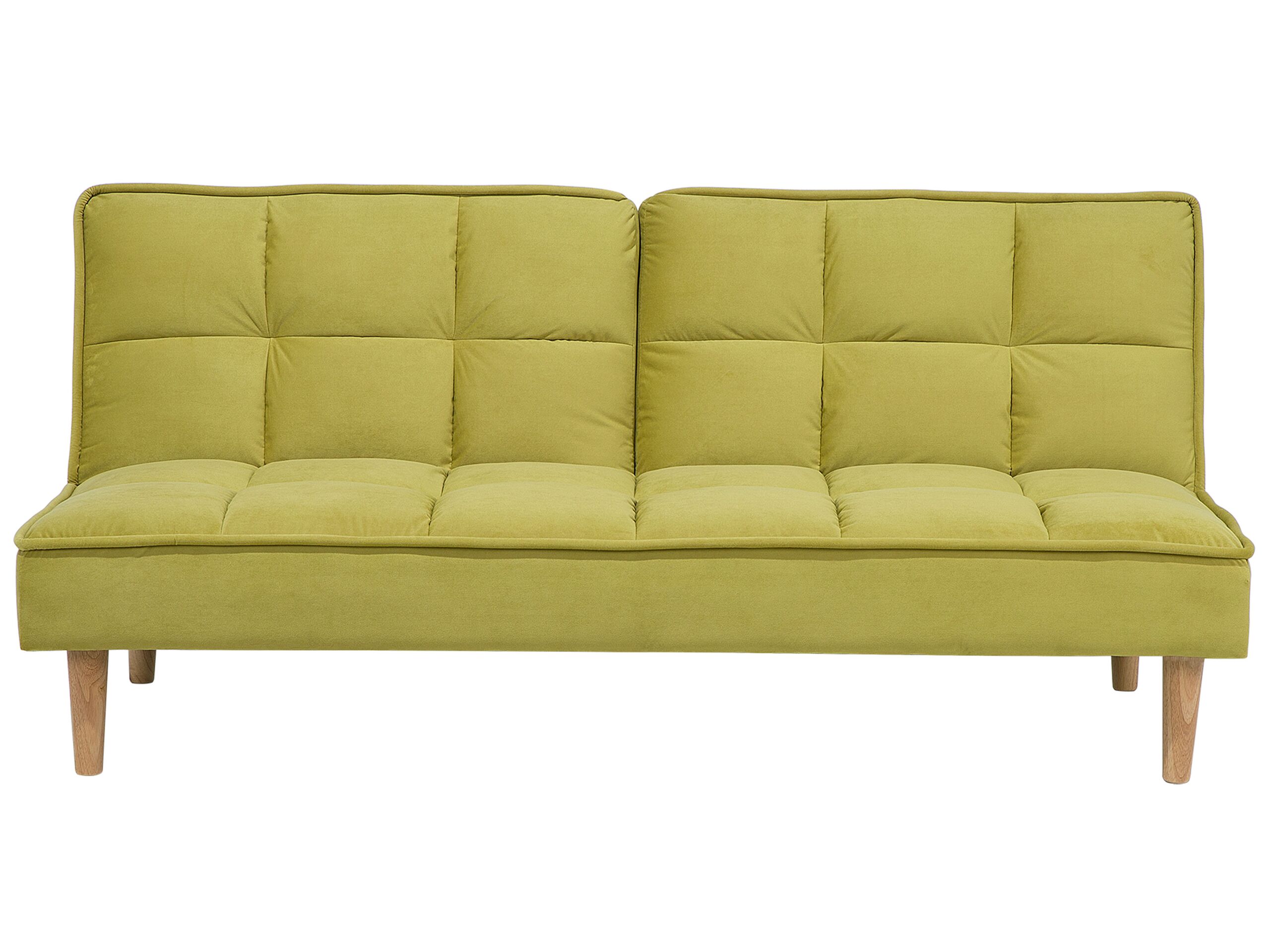 Fabric Sofa Bed Green SILJAN - Gemini Interiors