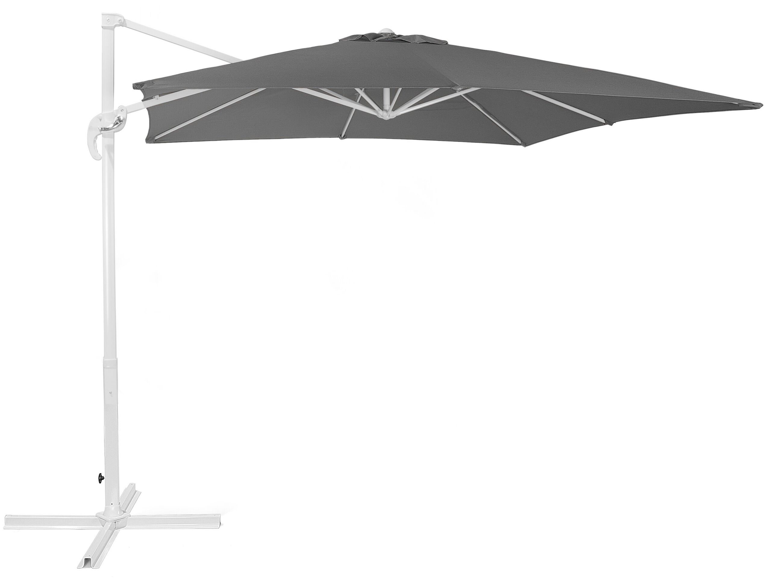 Cantilever Parasol Dark 2.5 x 2.5 m Grey MONZA - Gemini Interiors