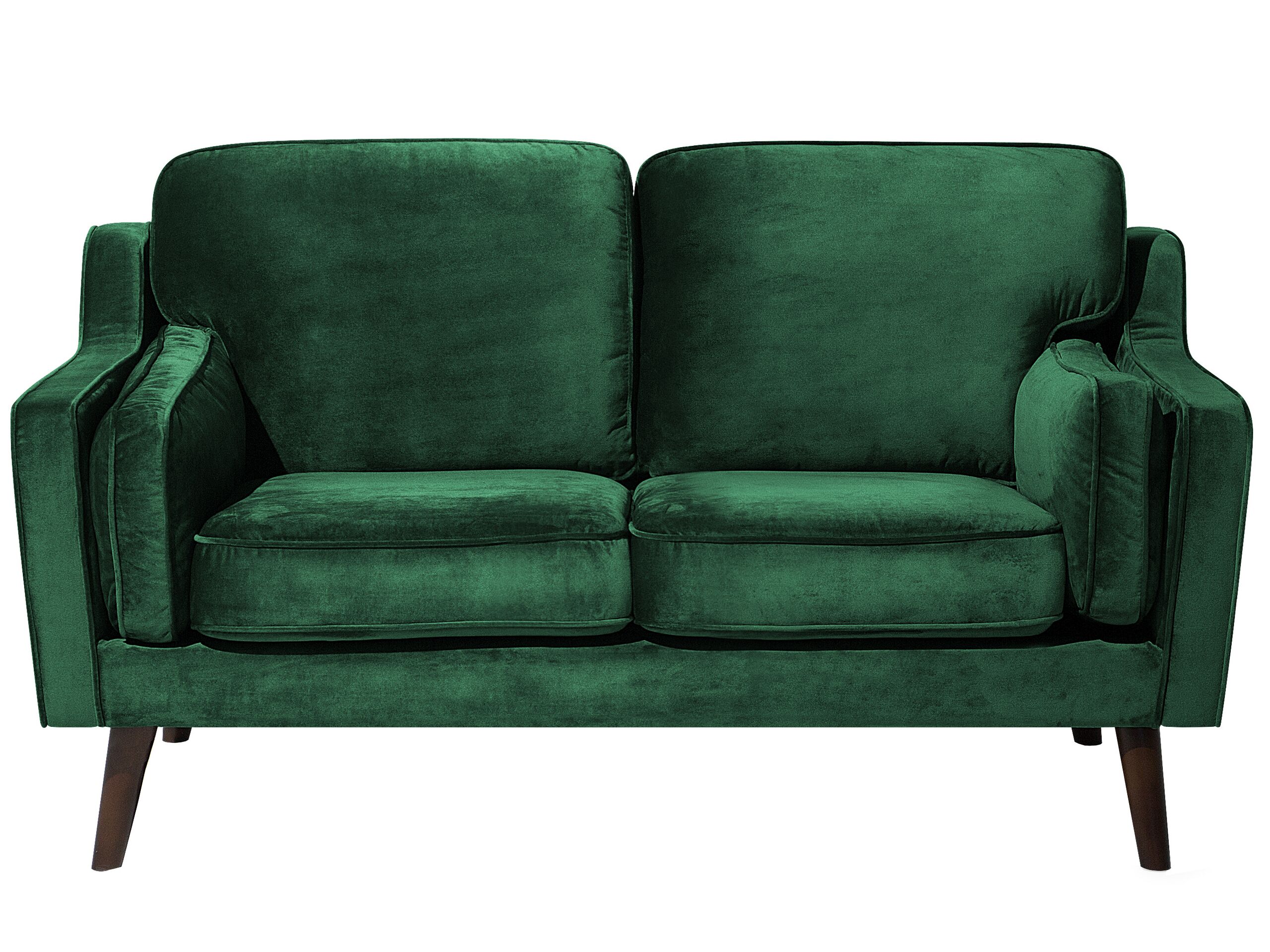 2 Seater Velvet Sofa Green LOKKA - Gemini Interiors