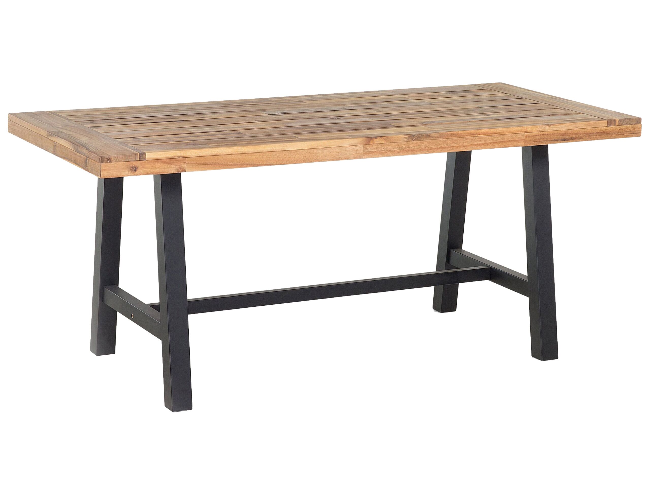 Acacia Dining Table 170 x 80 cm Black SCANIA - Gemini Interiors