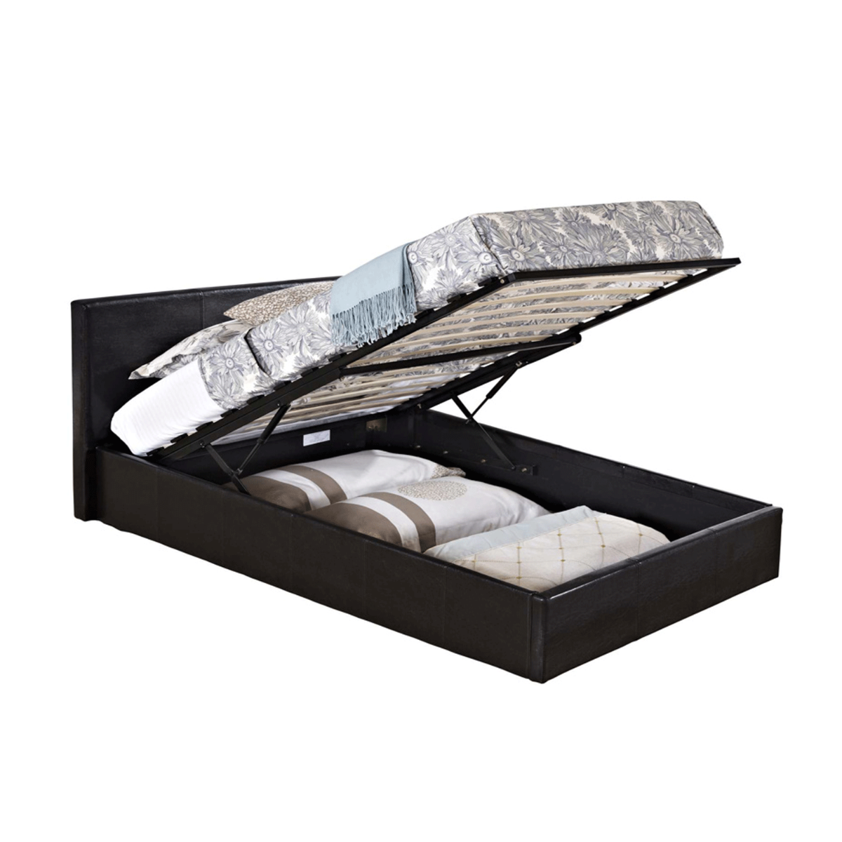 Birlea Berlin Brown Faux Leather Bed Frame - Single 3ft - Birlea Essentials