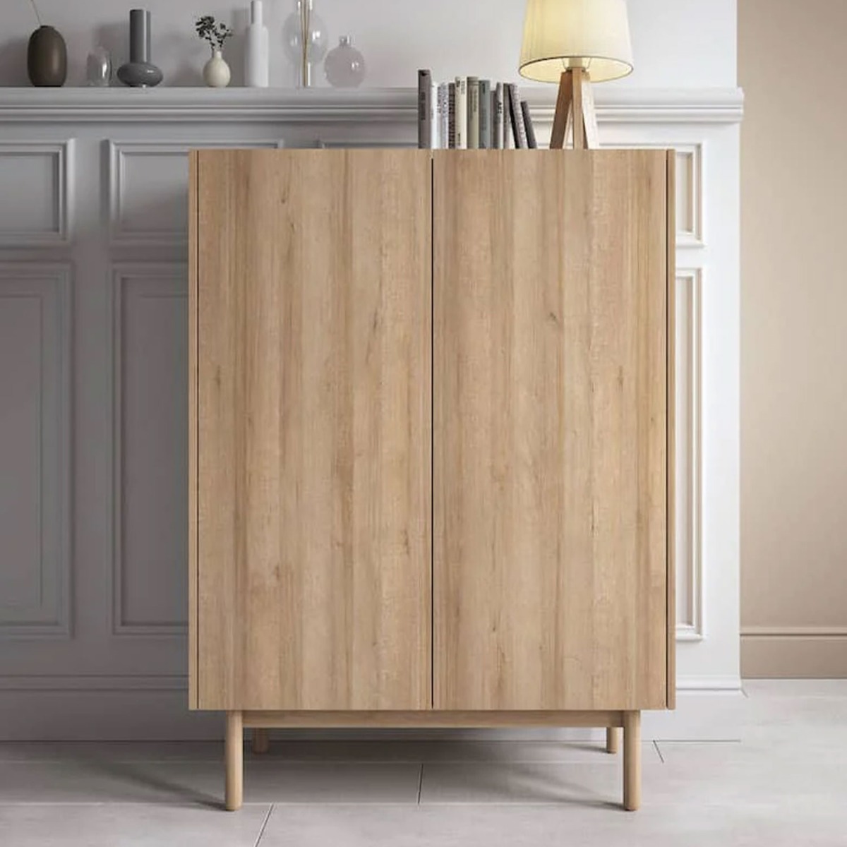Winslow Highboard Cabinet with 2 Doors - Oak Riviera - Art Nest