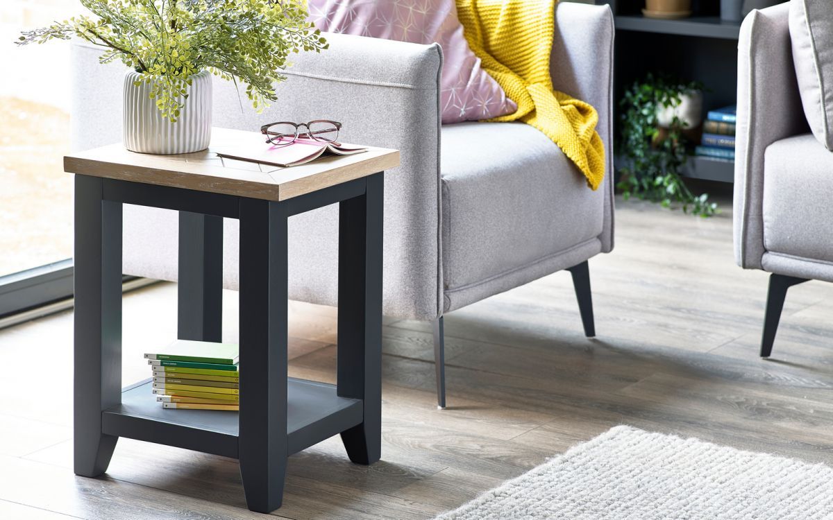 Bordeaux Lamp Table - Dark Grey - JB Collections