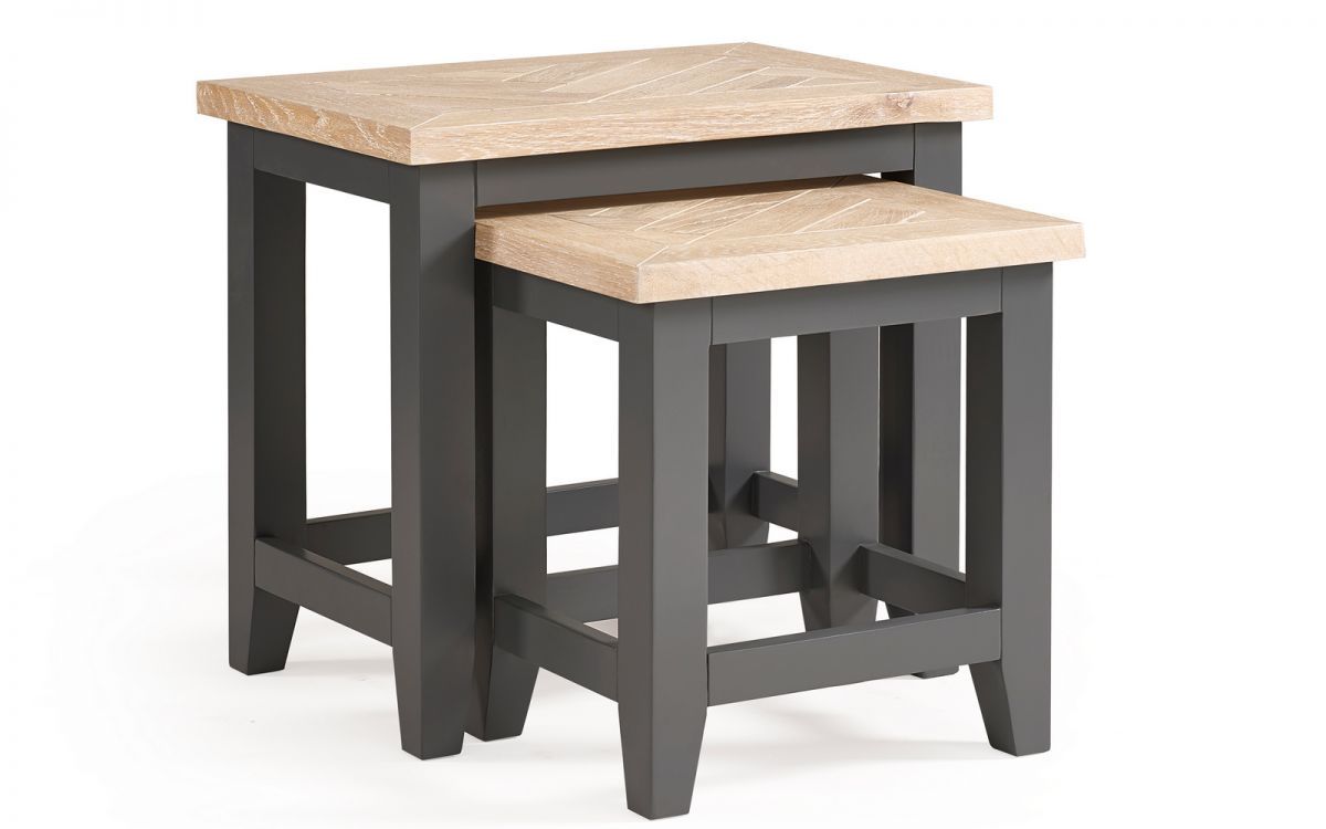 Bordeaux Nest of Tables - Dark Grey - JB Collections