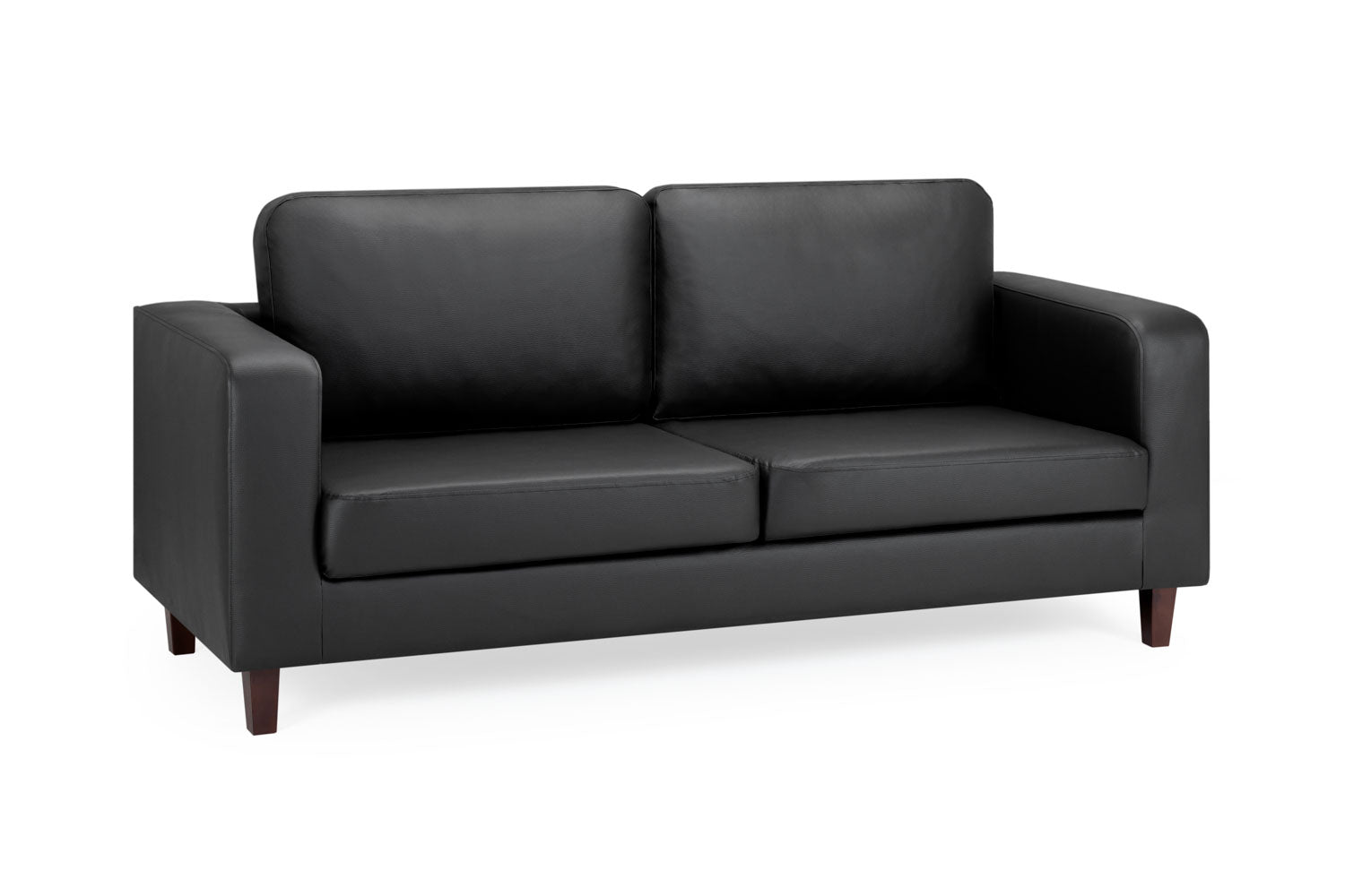 3 Seater Sofa - LISA 3 Seater Sofa Black 180cm - Sofa So Good