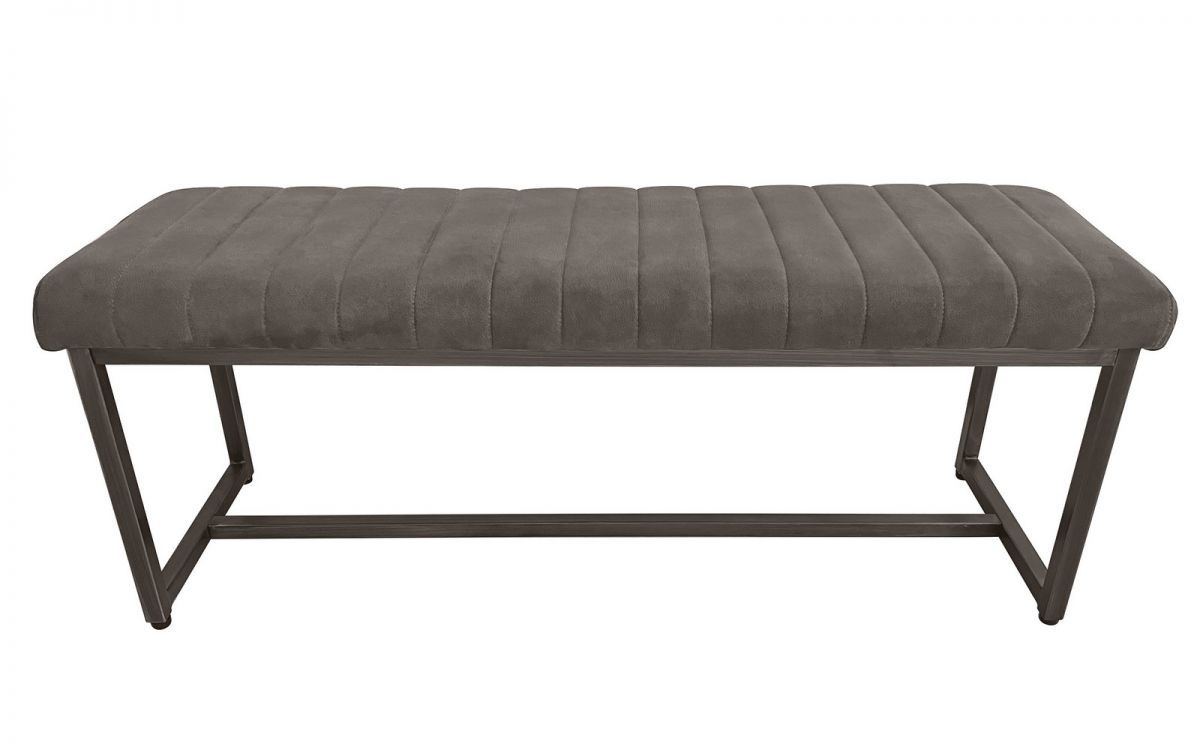 Brooklyn Upholstered Bench - Charcoal - JB Collections