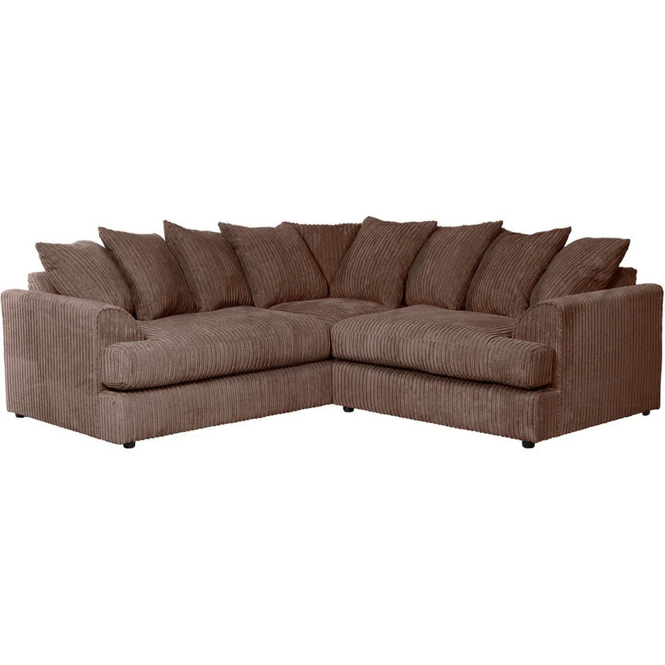 Mercury Ajo Corner Sofa - Brown - Interior Masters