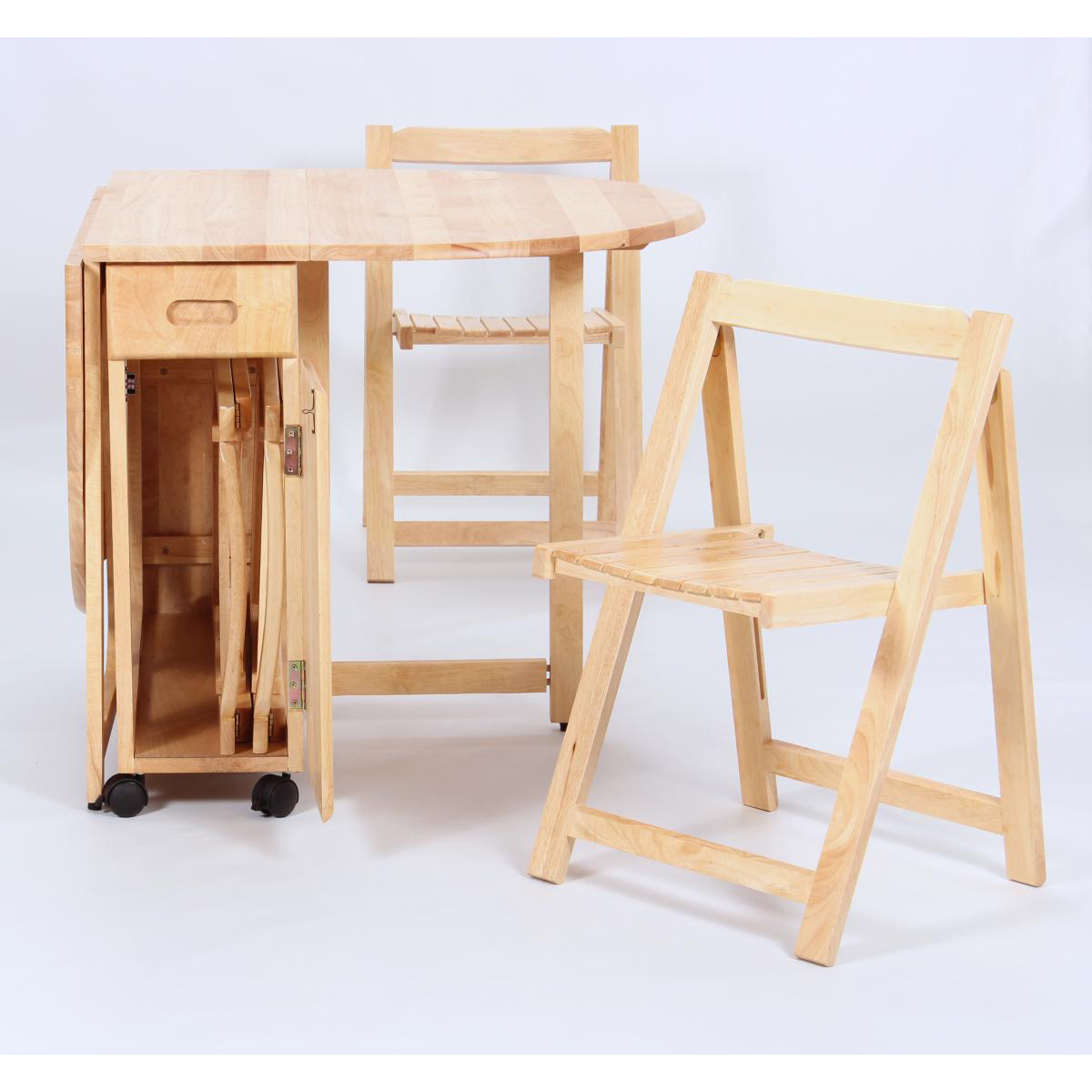 Helston Butterfly Dining Set with 4 Chairs - Natural - Sigrid Mills