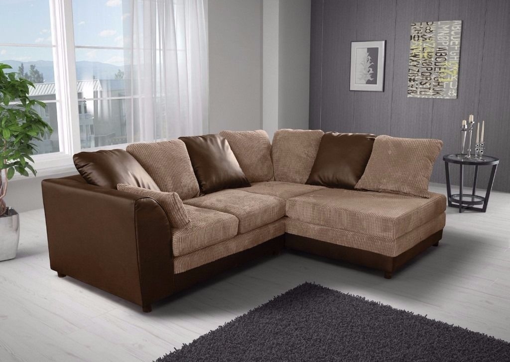 Benson Corner Sofa - Brown and Beige - Home Done