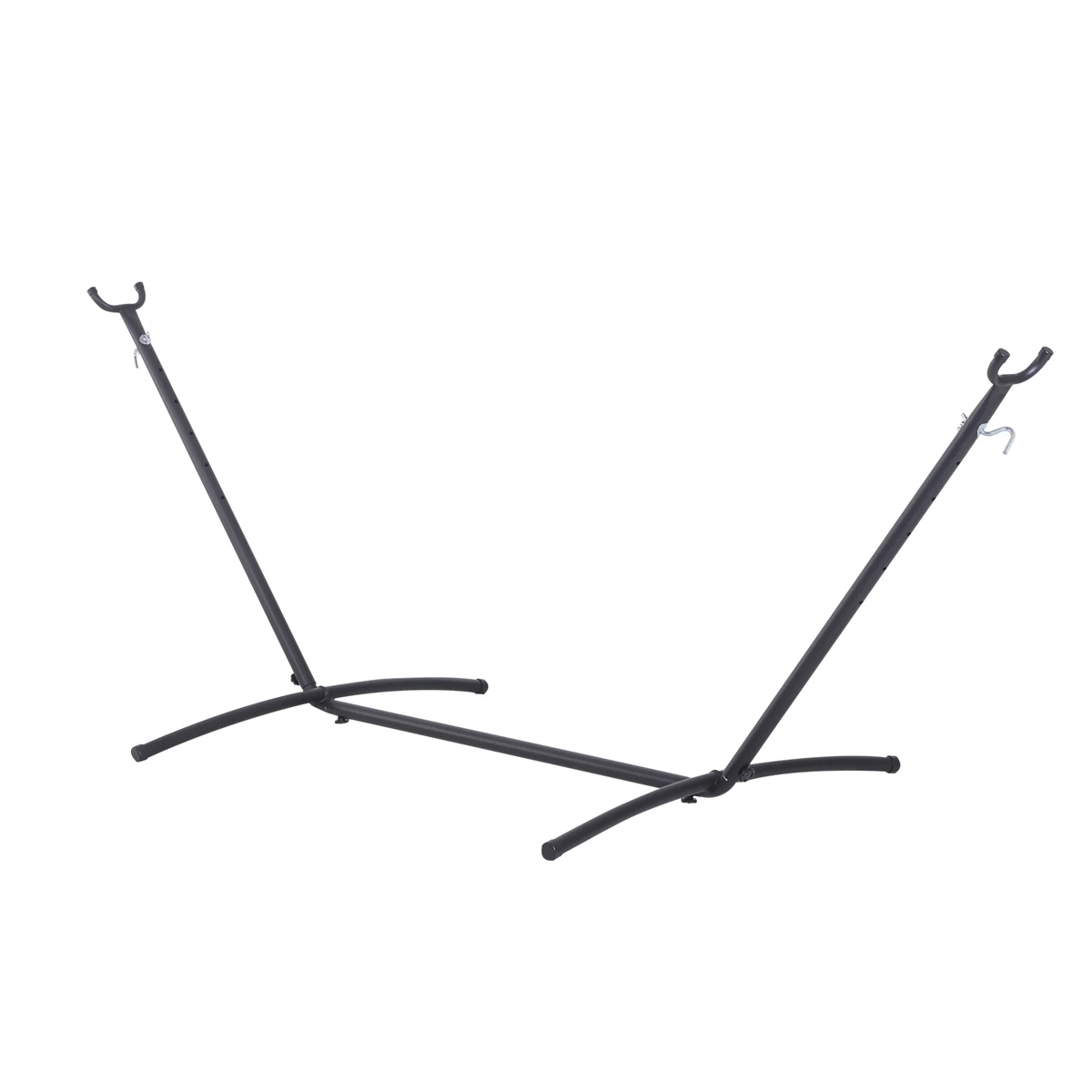 Metal Frame Adjustable Hammock Stand - Black - The Garden Savant