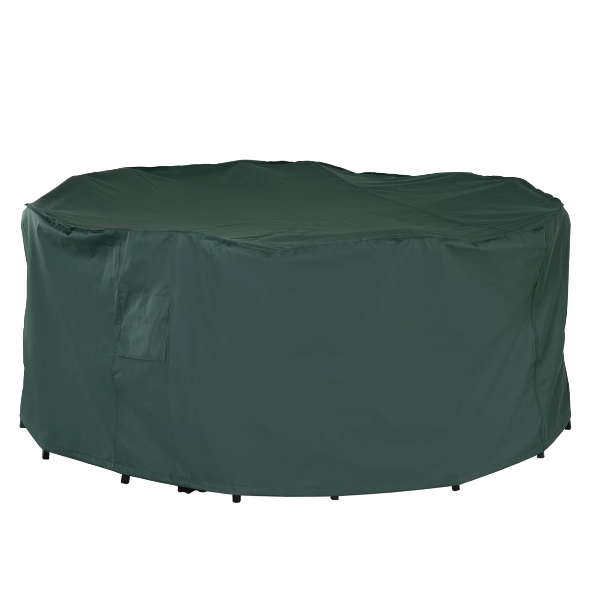 PVC Coated Large Round 600D Waterproof Outdoor Furniture Cover - Green - The Garden Savant