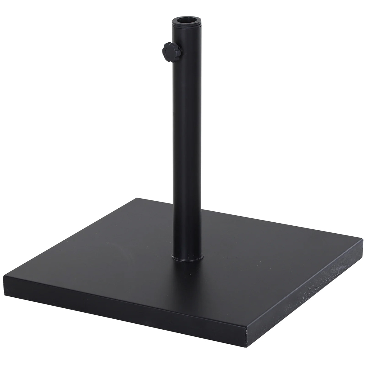 Steel Heavy Duty Adjustable Parasol Base - Black - The Garden Savant