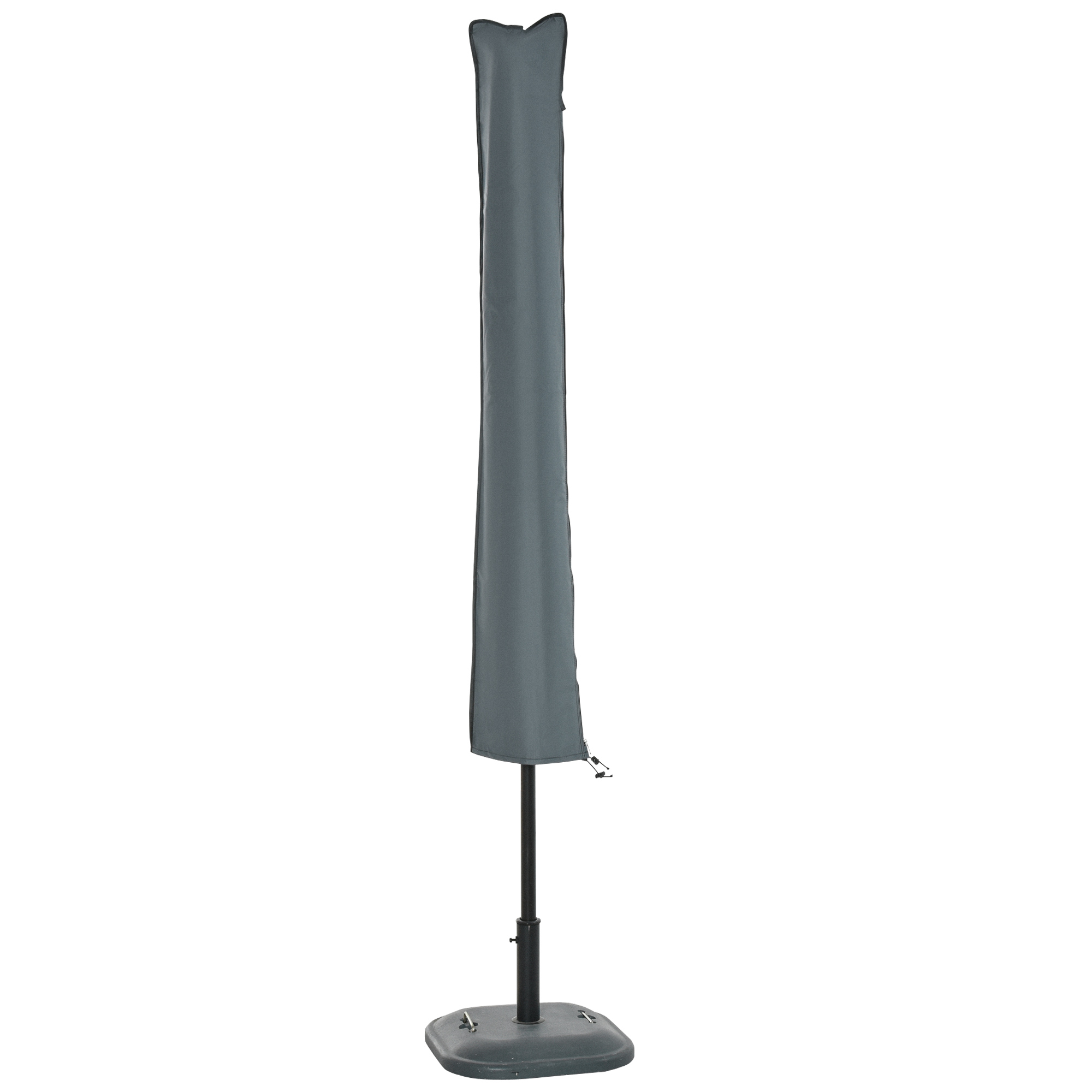 Garden Offset Umbrella Parasol Waterproof Cover-Grey - Life Essentials