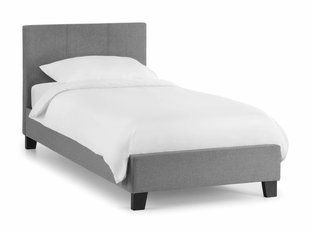 Rialto Light Grey Linen Bed Frame - Single 3ft - JB Collections