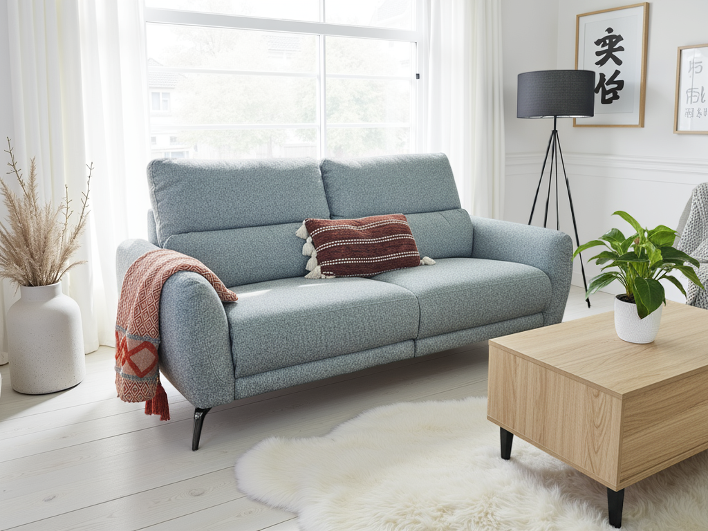ESVIRO Fabric 3 Seater Electric Recliner Sofa - Grey - Sofa So Good