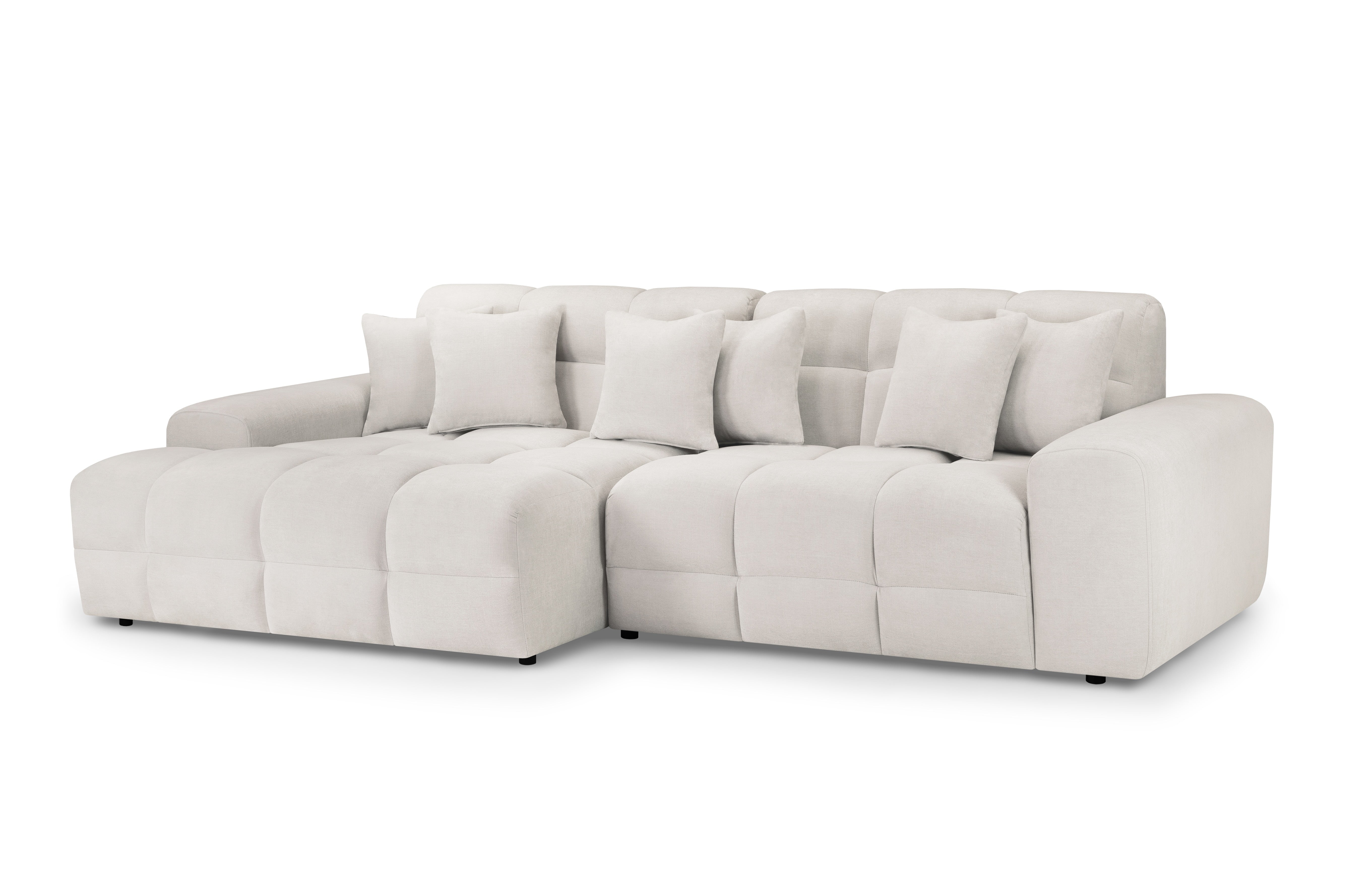 Corner Sofa - STACIE Corner Sofa Left Hand Beige 298cm - Sofa So Good