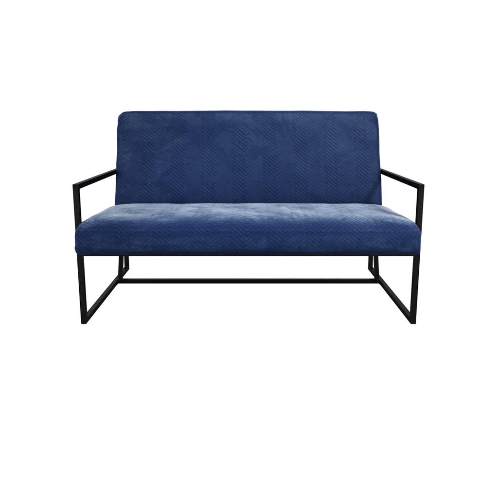 2 Seater Sofa - CHANG Sofa Oxford Blue 135cm - Leeds Plywood