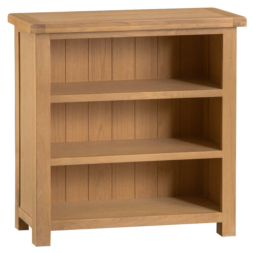 Classic Small Wooden Bookcase - Medium Oak Finish - Kettle Homes