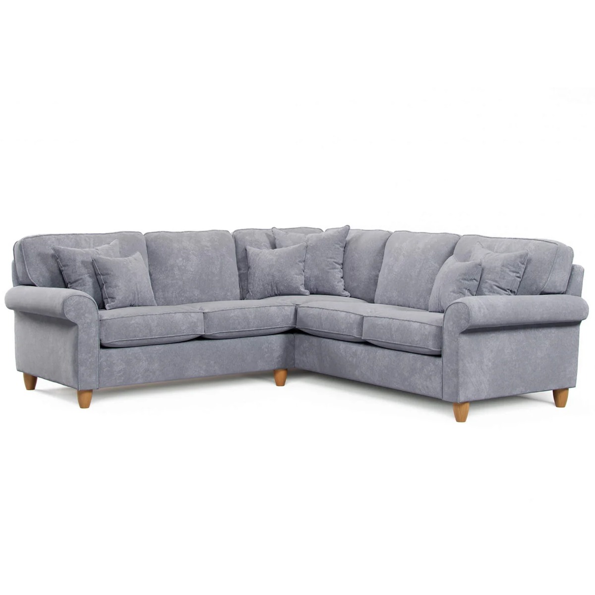 COASTAL Fabric 4 Seater Corner Sofa - Right Hand Facing - Anthracite