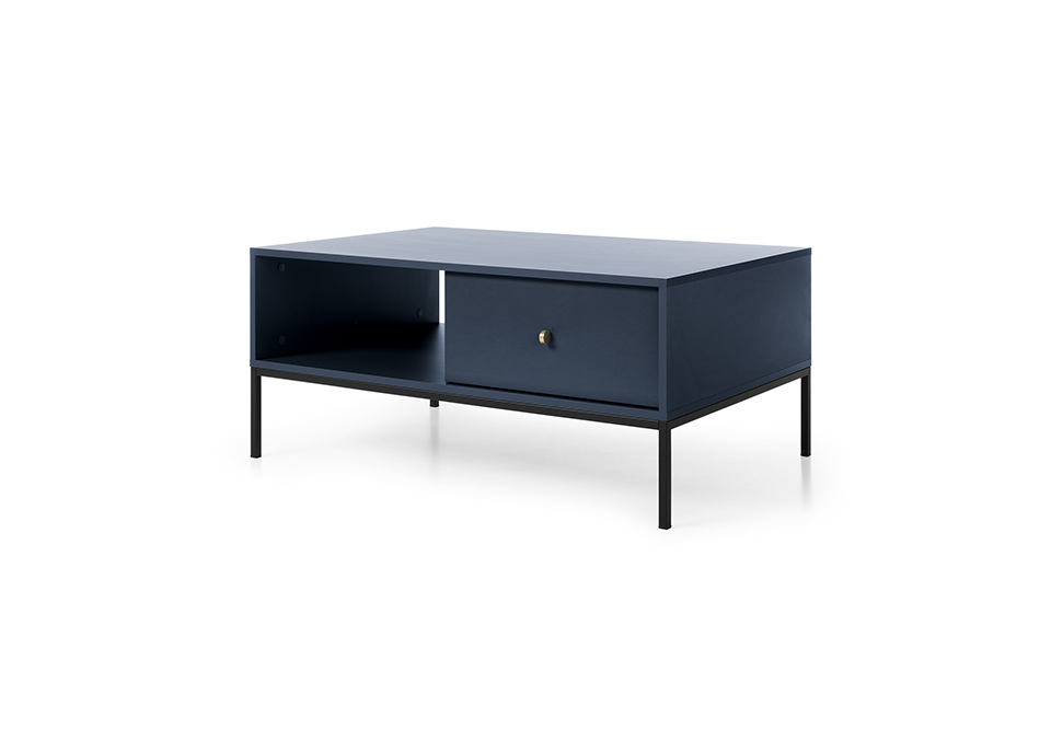 Norwich Coffee Table 104cm - Navy Blue - Moonlight Interiors