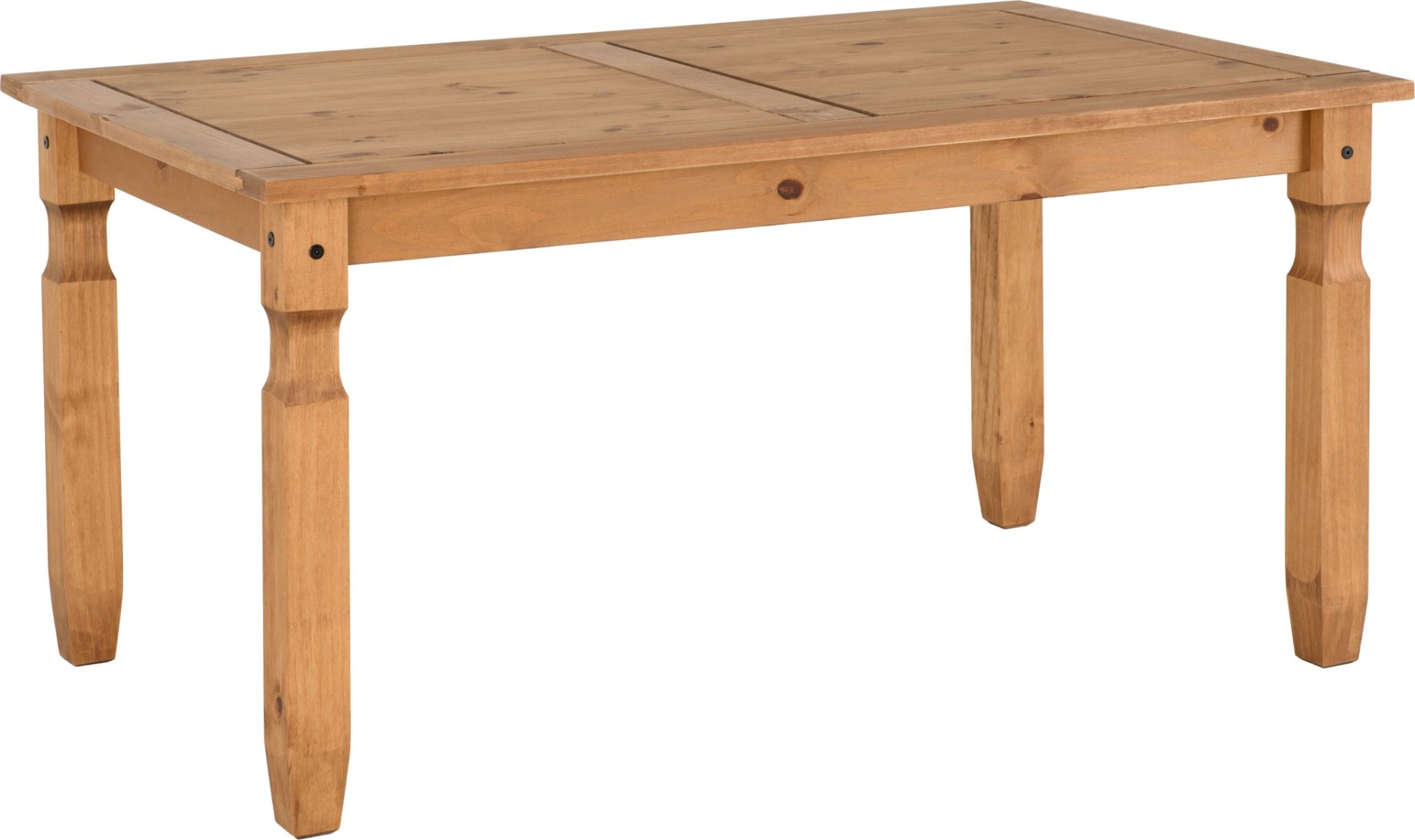 Corona 5ft Dining Table - Distressed Waxed Pine - Budget Deals