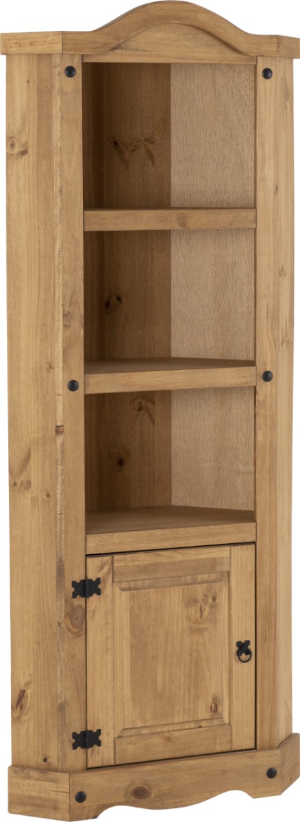 Corona Corner Unit - Distressed Waxed Pine - Budget Deals