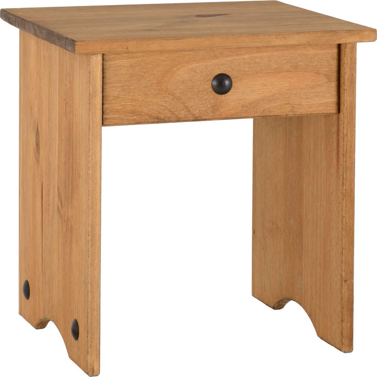 Corona Dressing Table Stool - Distressed Waxed Pine - Budget Deals