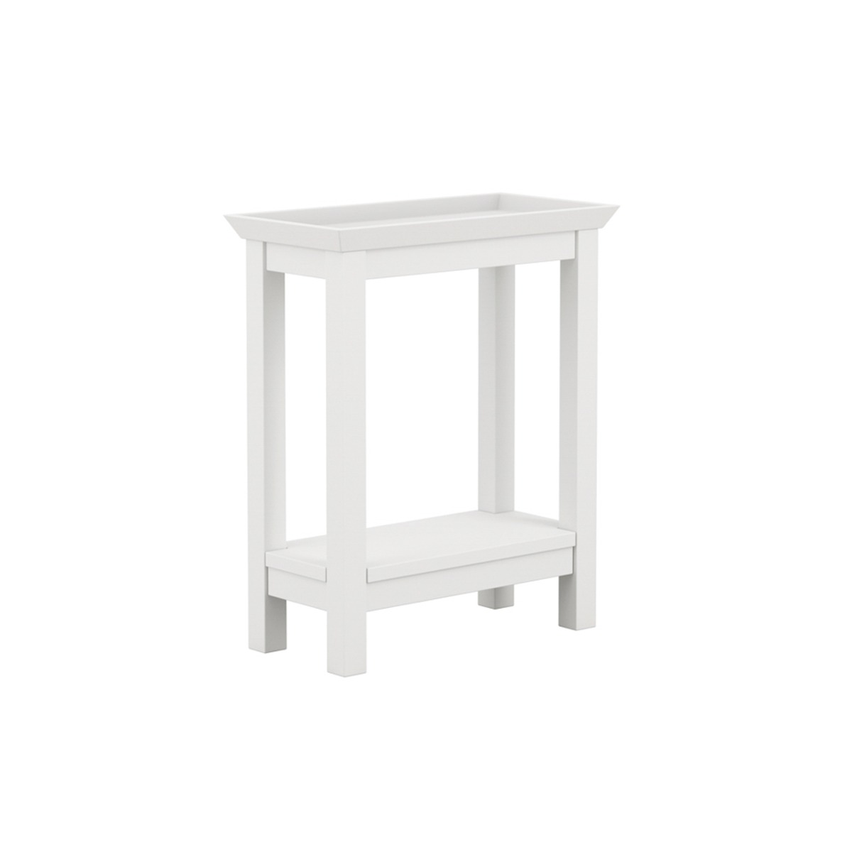 COVA Wooden Side Table - White - Leeds Plywood