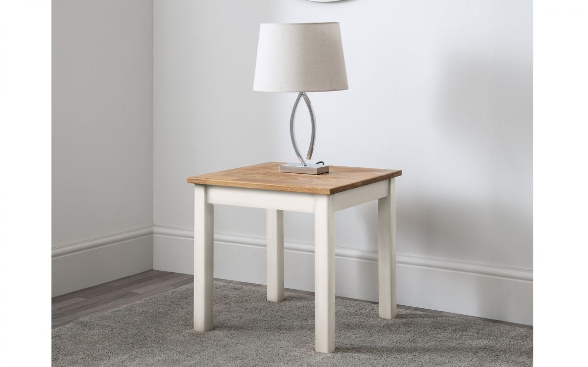 Coxmoor Lamp Table - Ivory & Oak - JB Collections