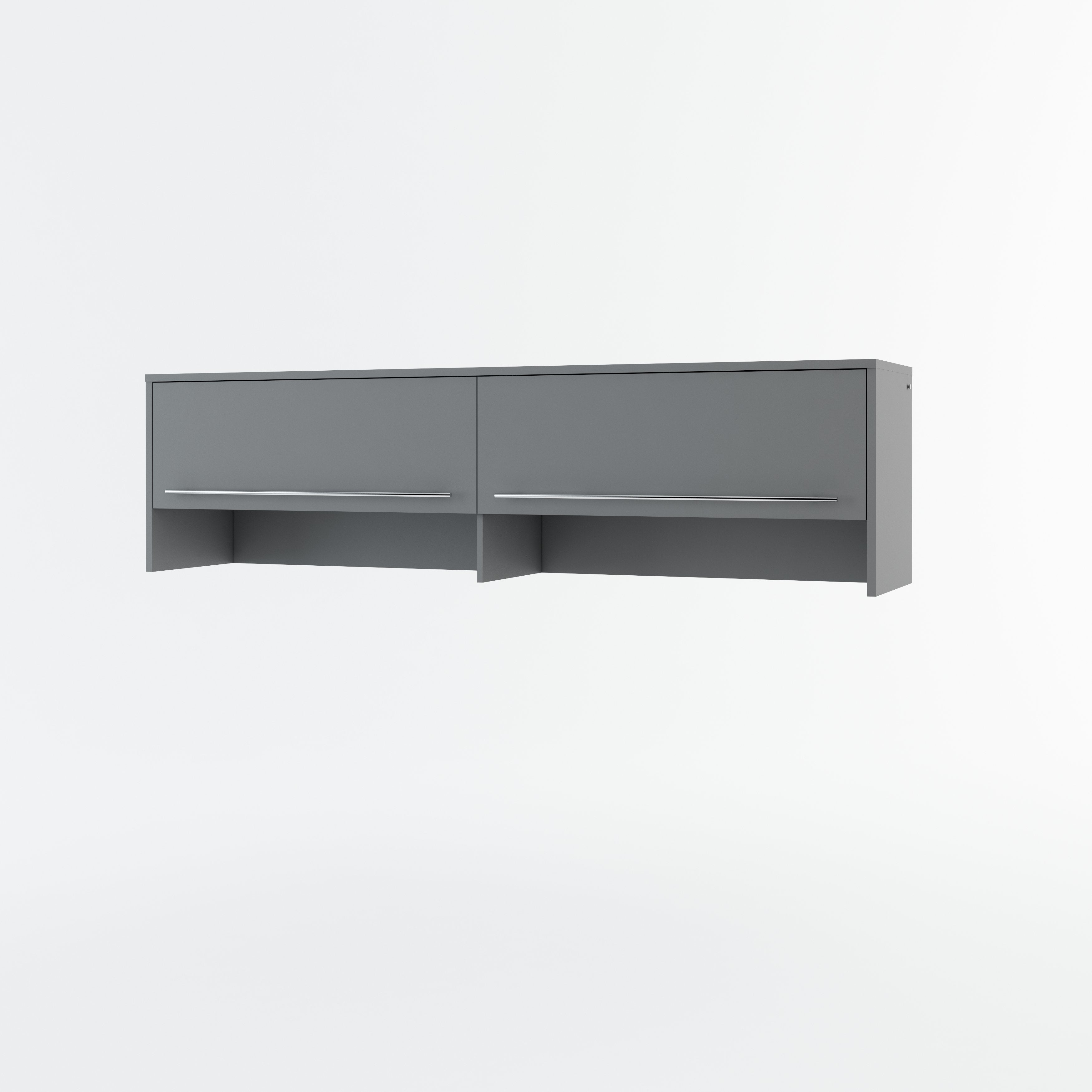 Over Bed Unit for ArtNest Horizontal Wall Bed Concept 140cm - Matt Grey - Art Nest