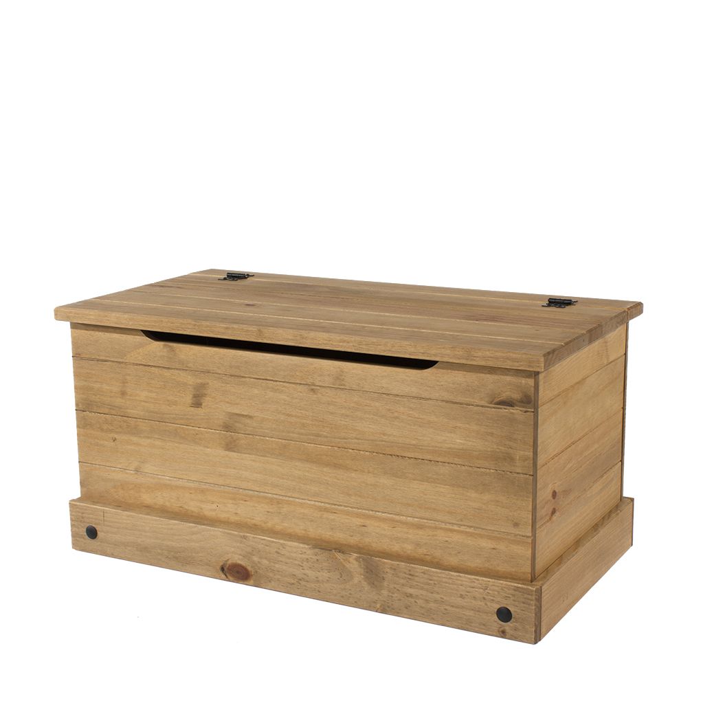 Corona Ottoman Storage Chest - Pine - Colton & Sawyer