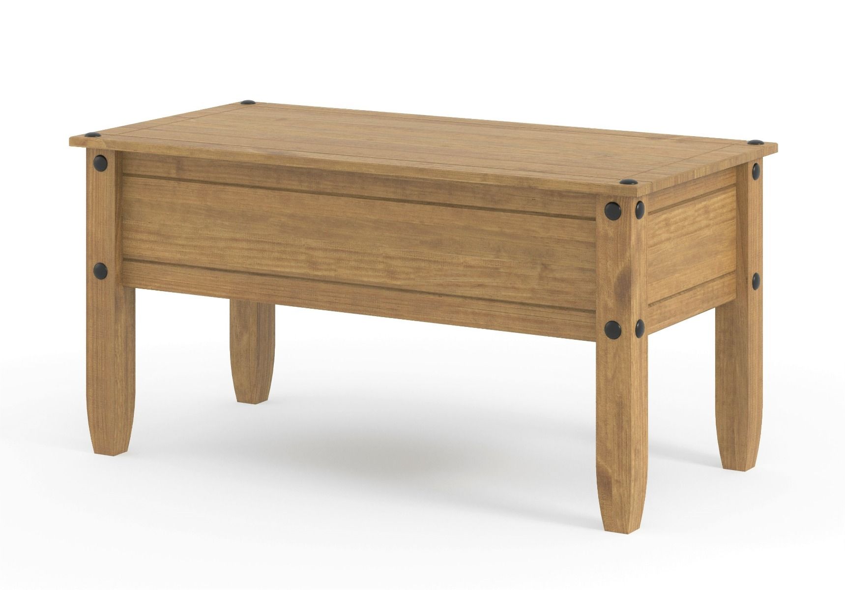Corona Waxed Pine 1-Drawer Coffee Table - Pine - Colton & Sawyer