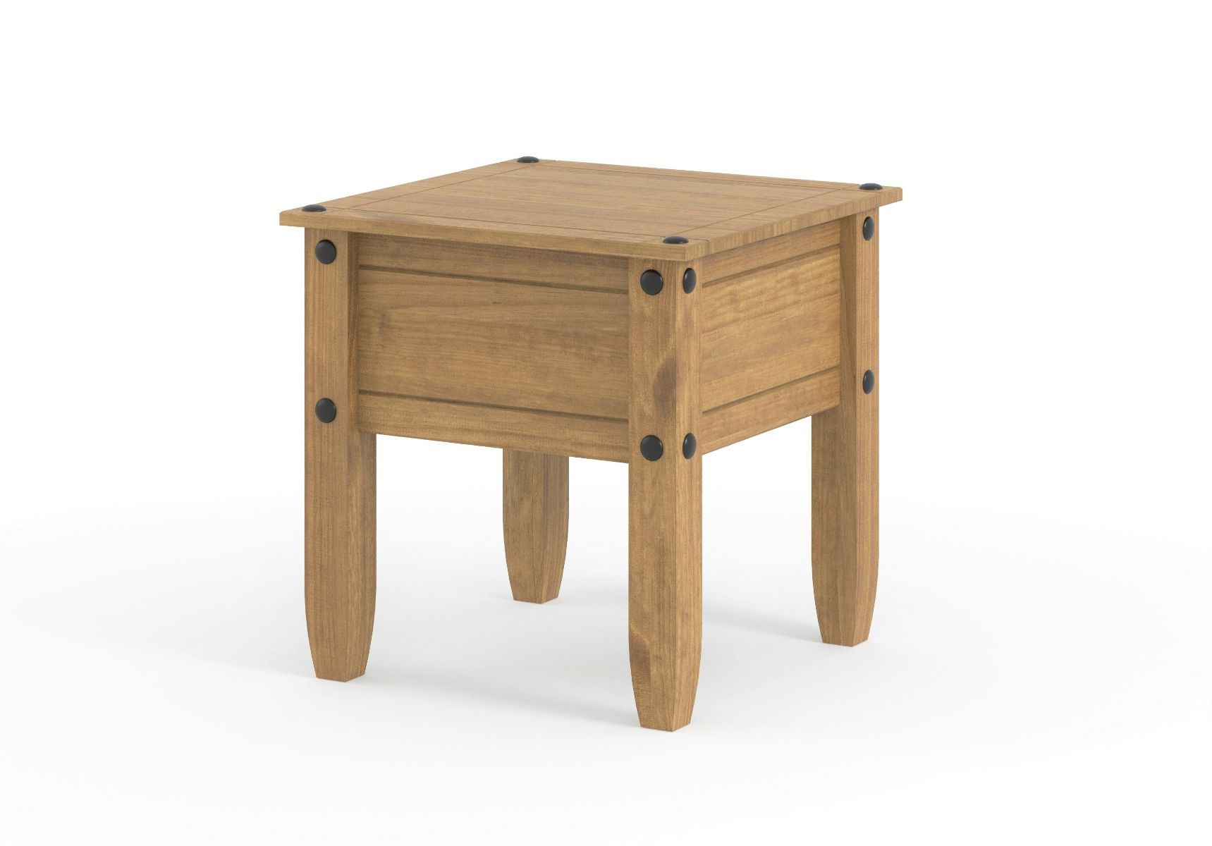 Corona Waxed Pine Lamp Table - Pine - Colton & Sawyer