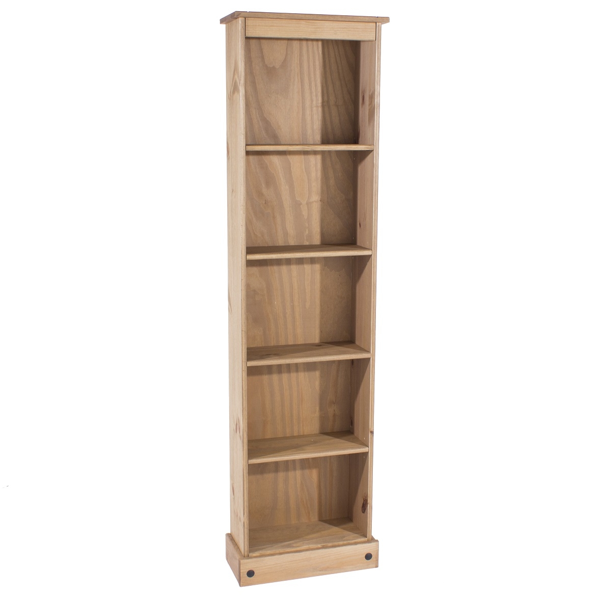 Corona Tall Narrow Open Bookcase - Pine - Colton & Sawyer