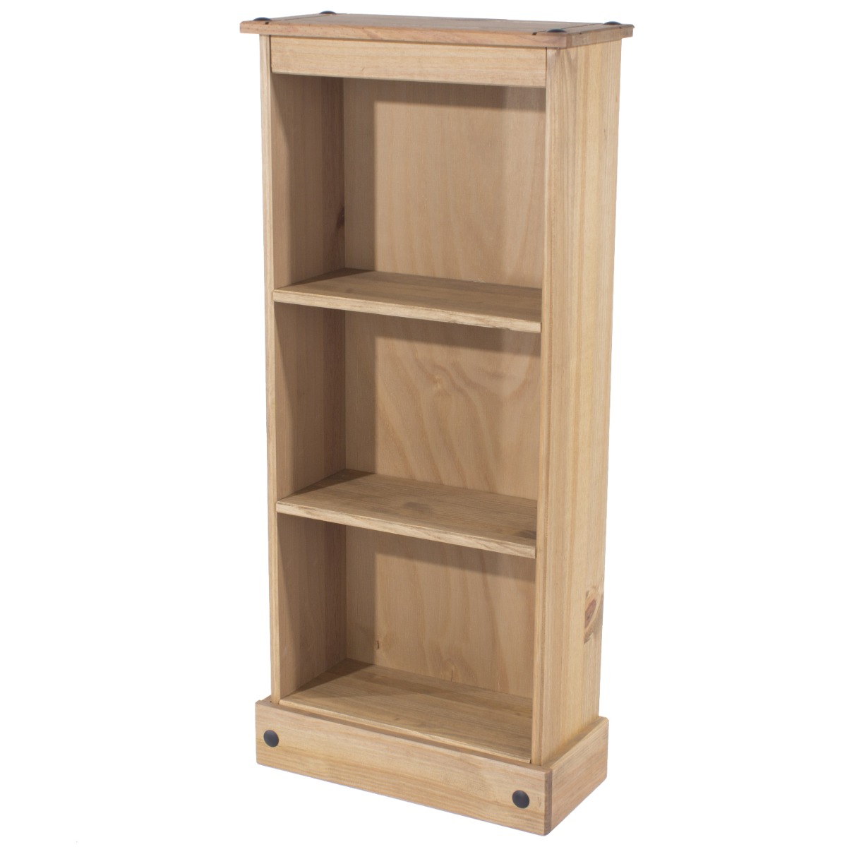 Corona Low Narrow Open Bookcase - Pine - Colton & Sawyer