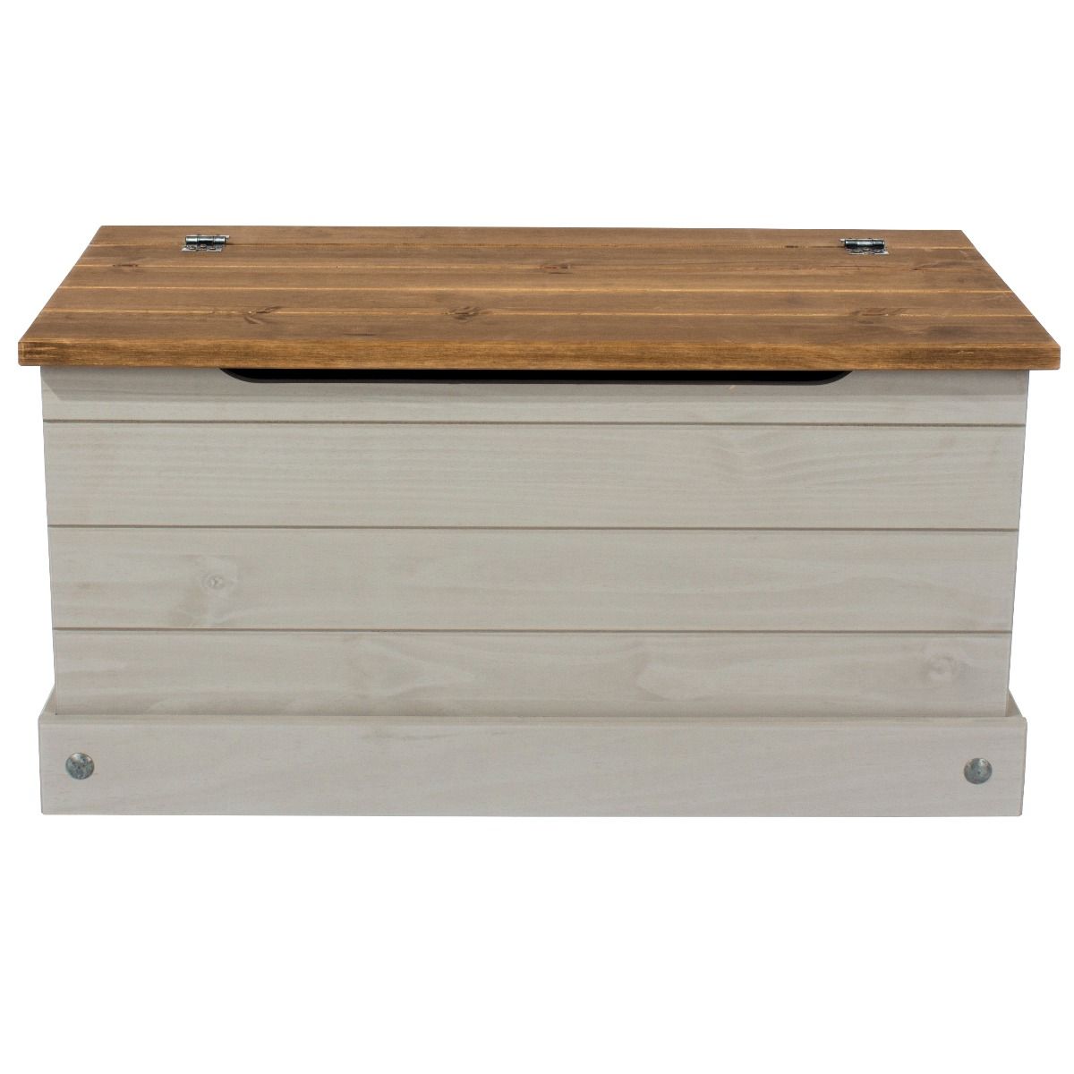 Corona Ottoman Storage Chest - Grey - Colton & Sawyer